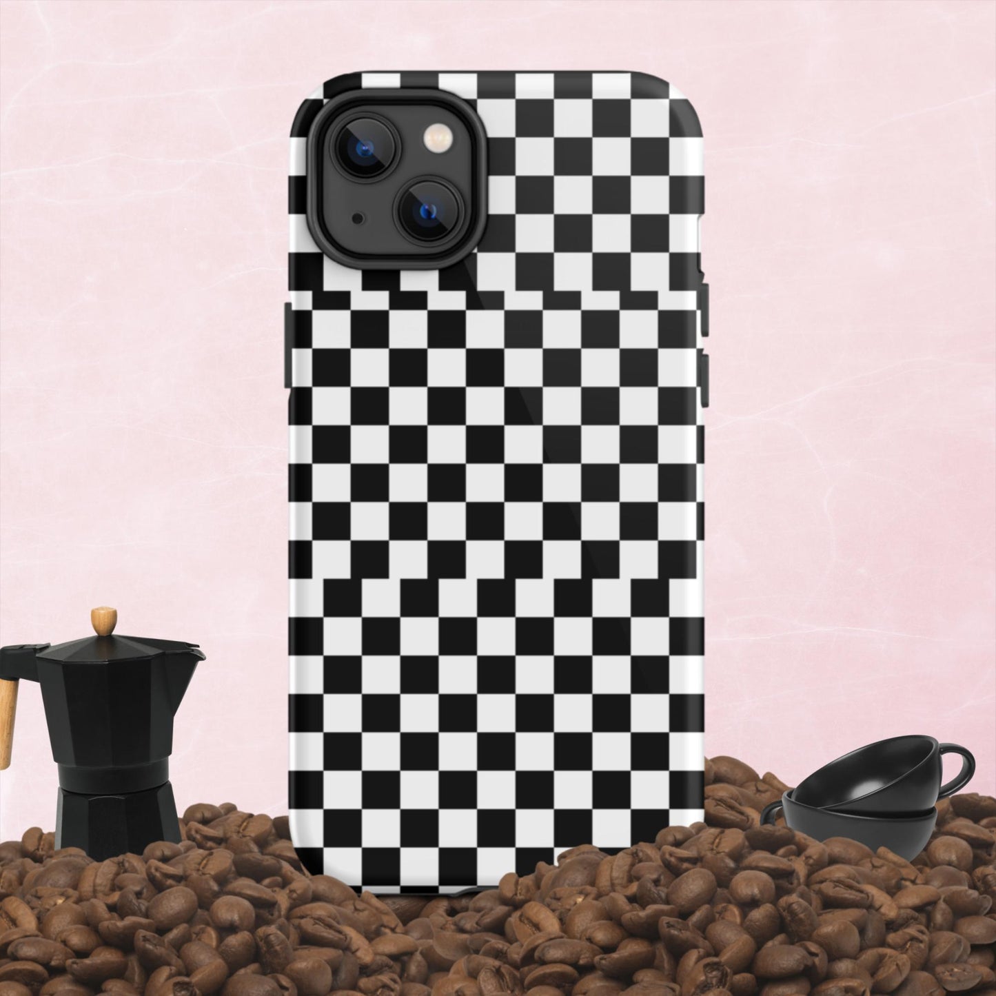 Checkered, Tough iPhone case
