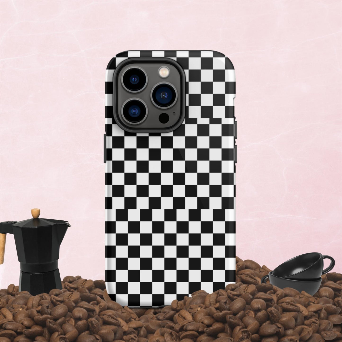 Checkered, Tough iPhone case
