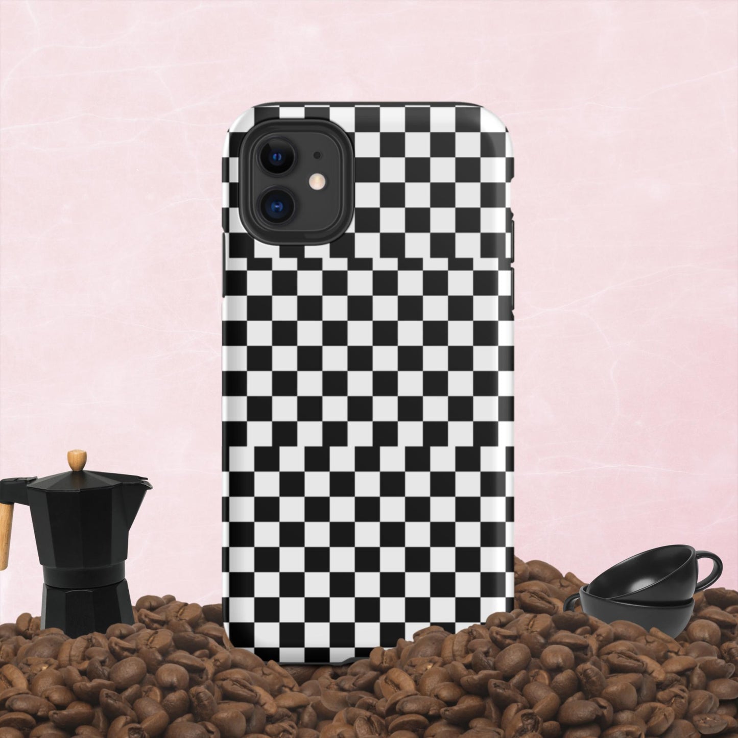 Checkered, Tough iPhone case