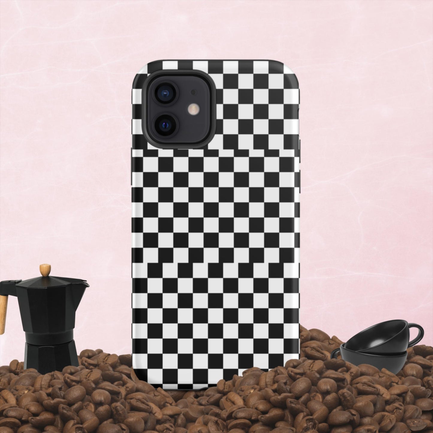 Checkered, Tough iPhone case