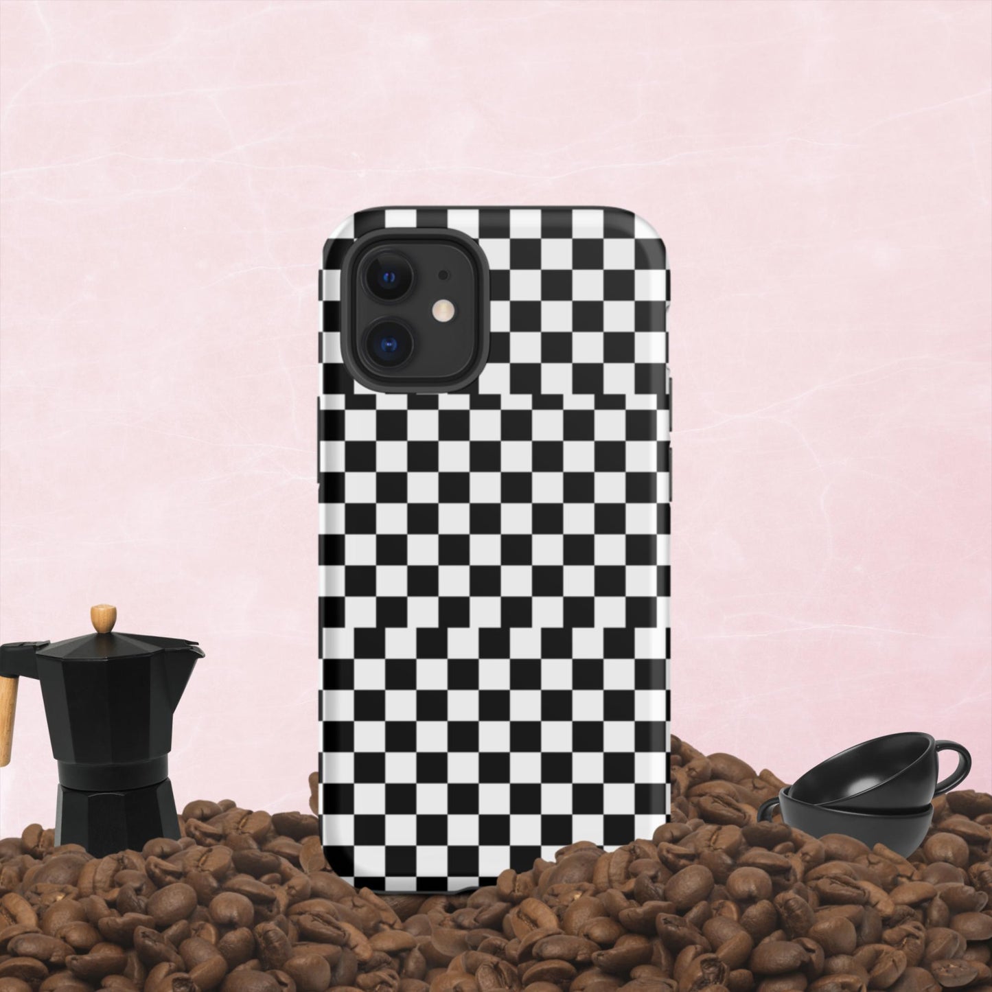 Checkered, Tough iPhone case