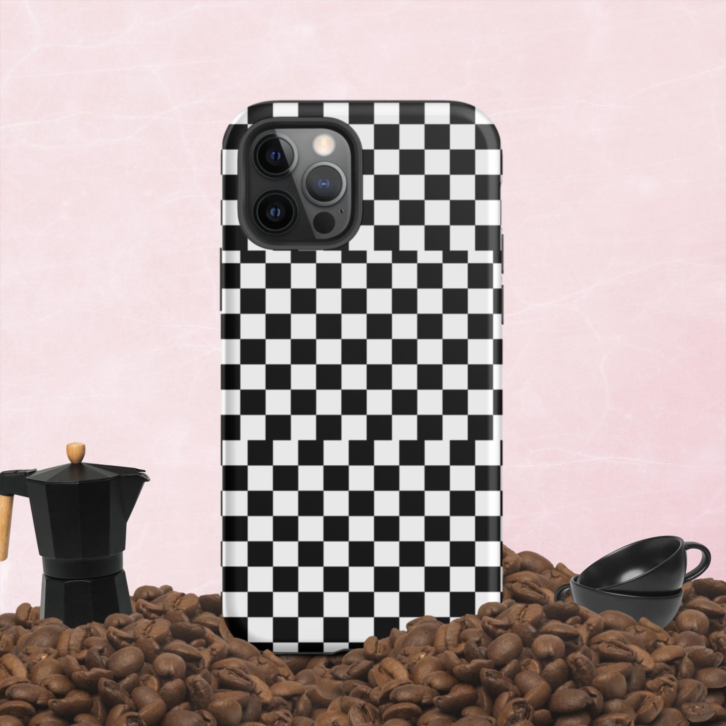 Checkered, Tough iPhone case