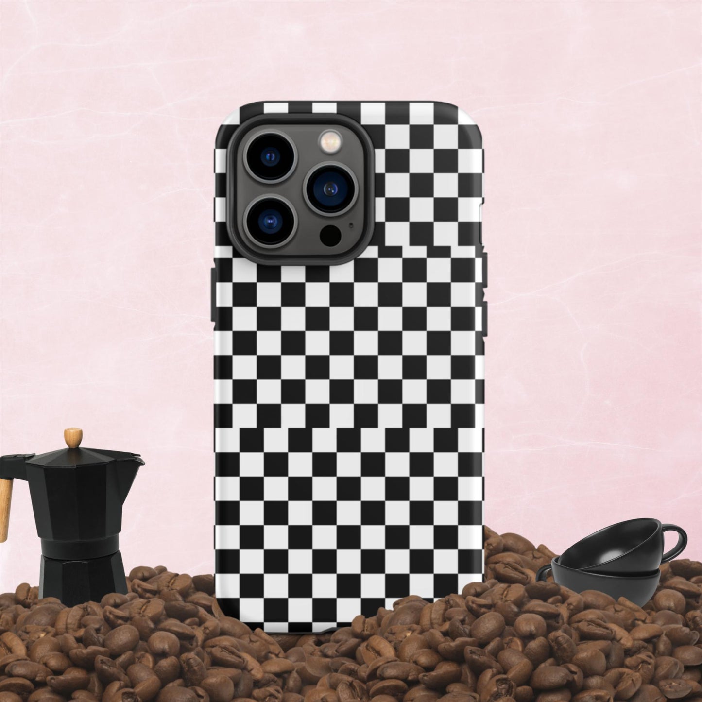 Checkered, Tough iPhone case