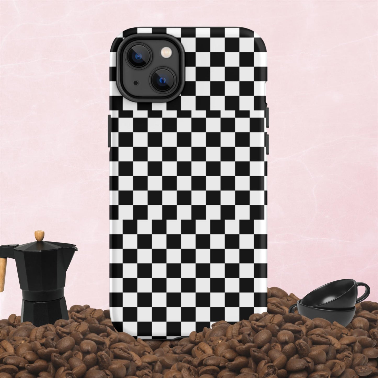Checkered, Tough iPhone case