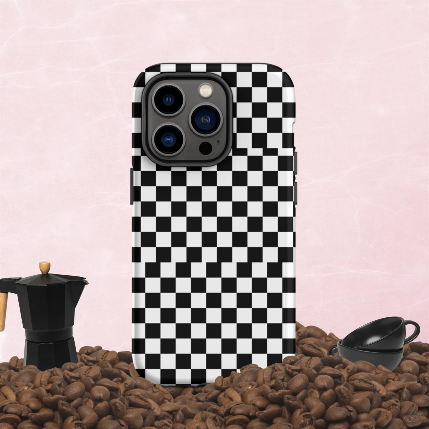Checkered, Tough iPhone case