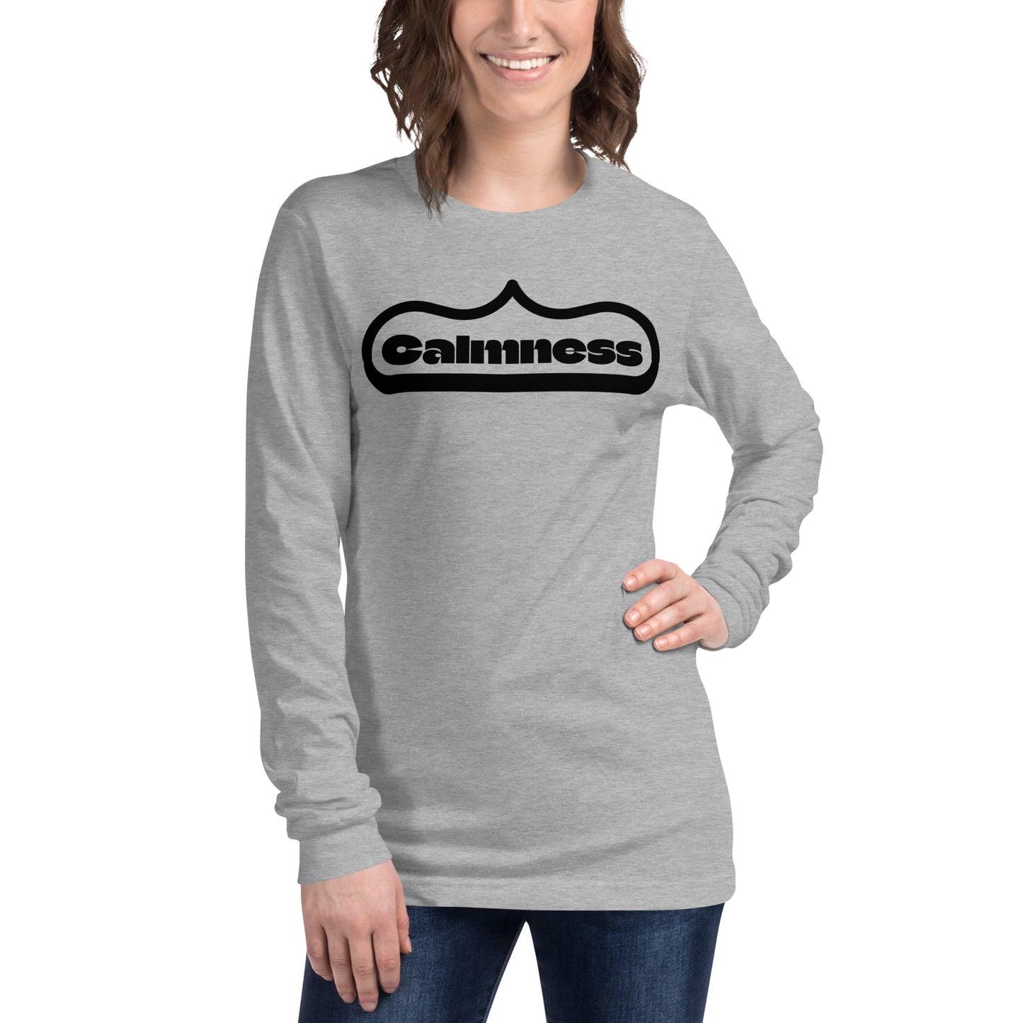 Calmness, Cover with brackets,, Unisex Long Sleeve Tee