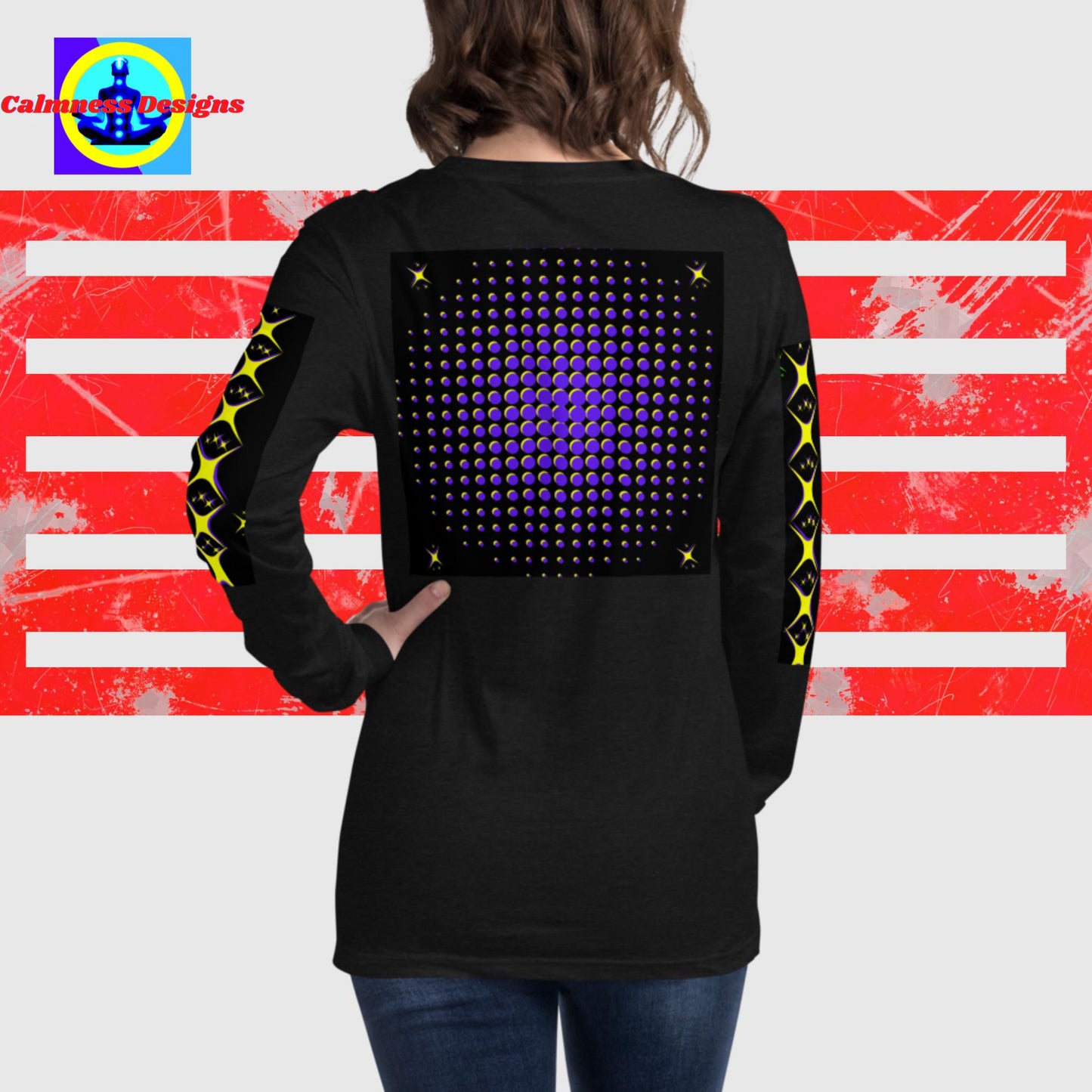 Diamond Stars Designer, Unisex Long Sleeve Tee