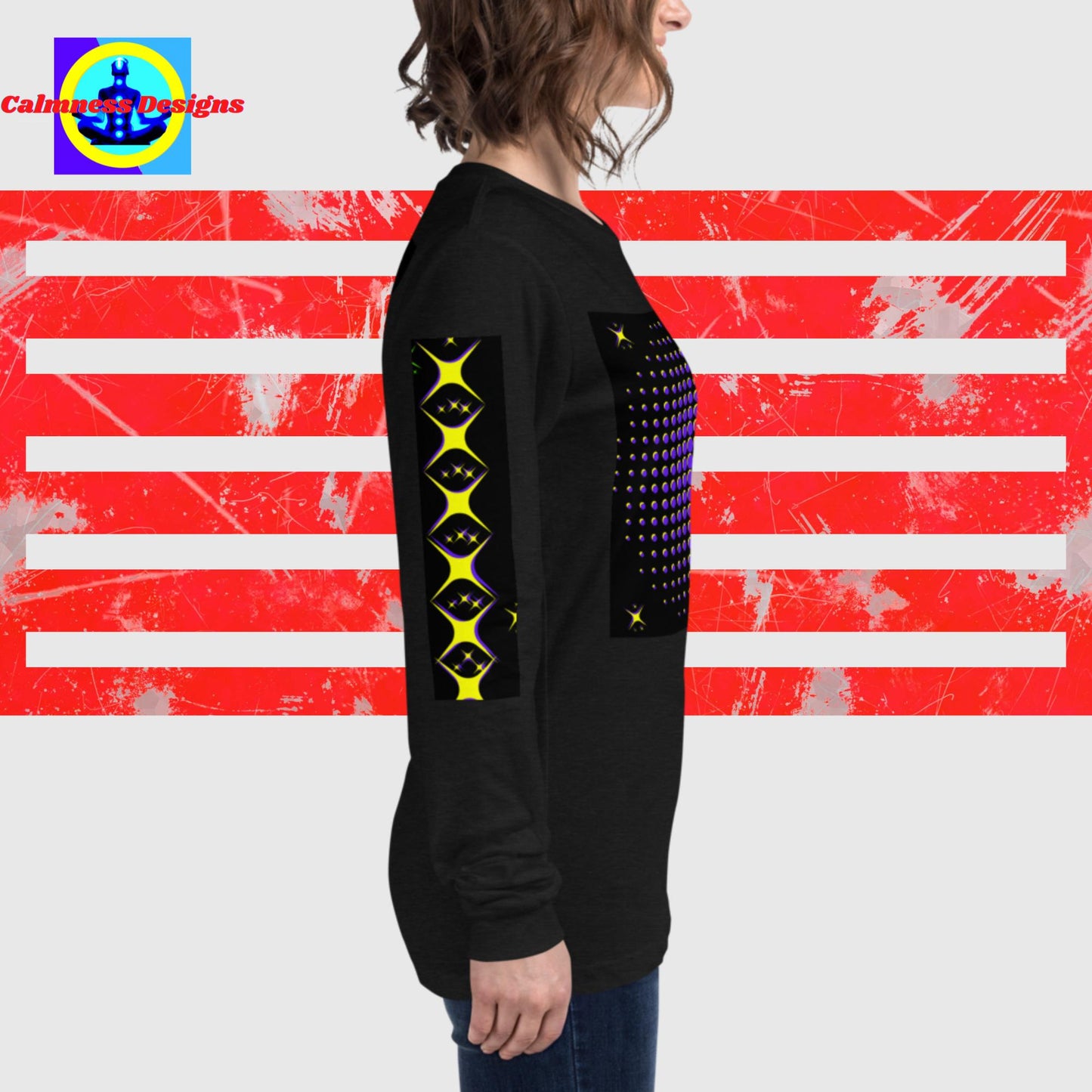 Diamond Stars Designer, Unisex Long Sleeve Tee