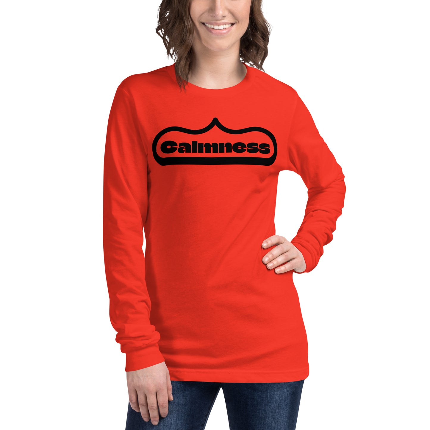 Calmness, Cover with brackets,, Unisex Long Sleeve Tee
