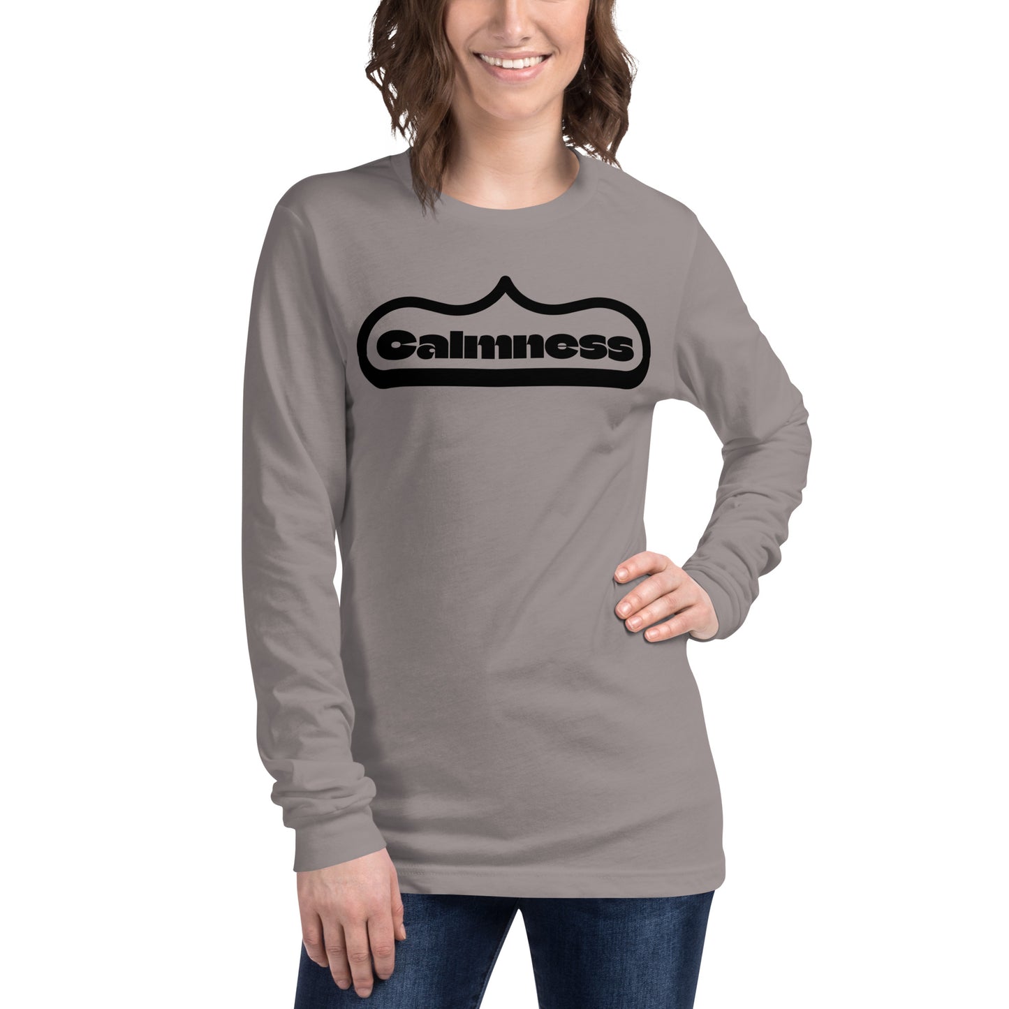 Calmness, Cover with brackets,, Unisex Long Sleeve Tee