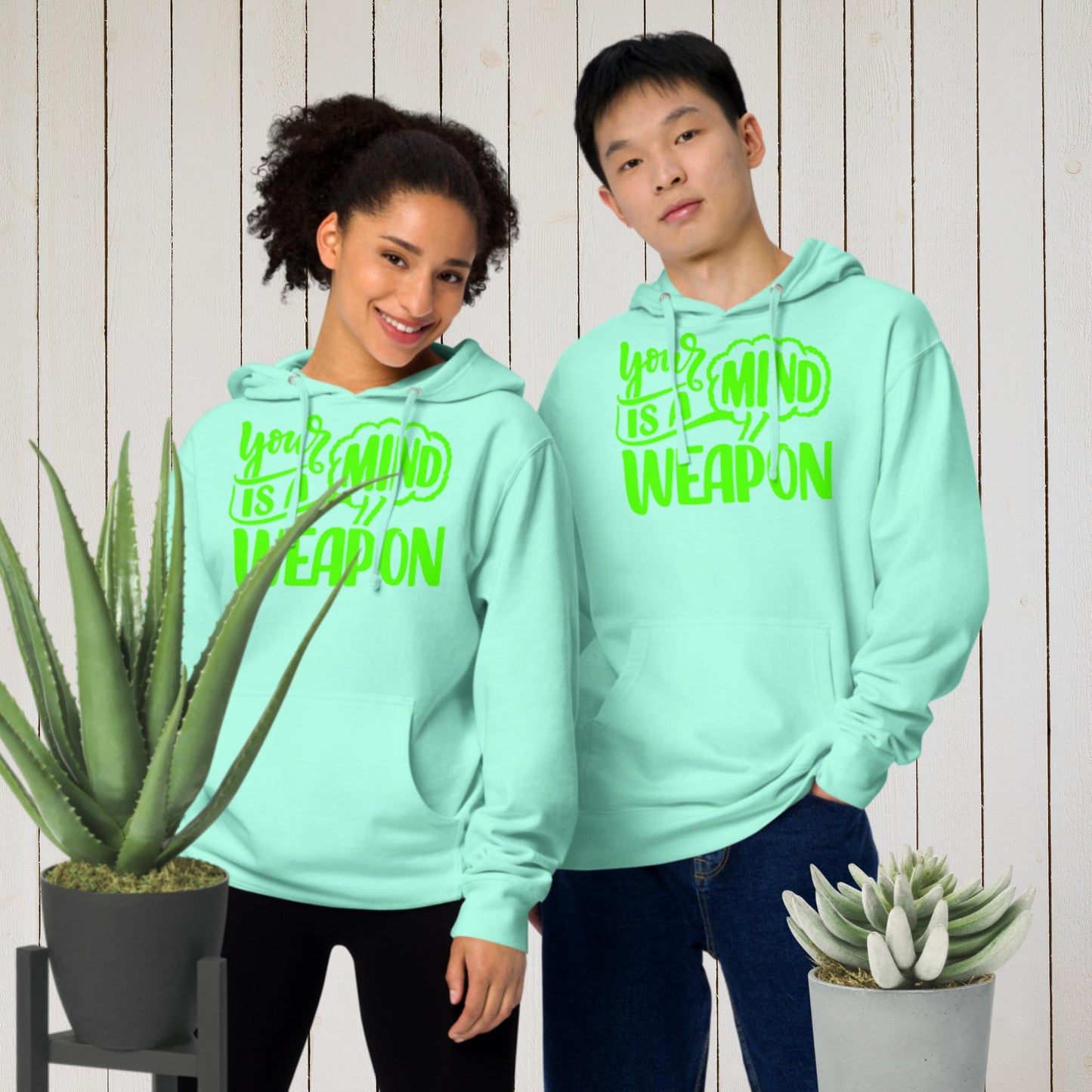 Your Mind Is A Weapon, Unisex midweight hoodie