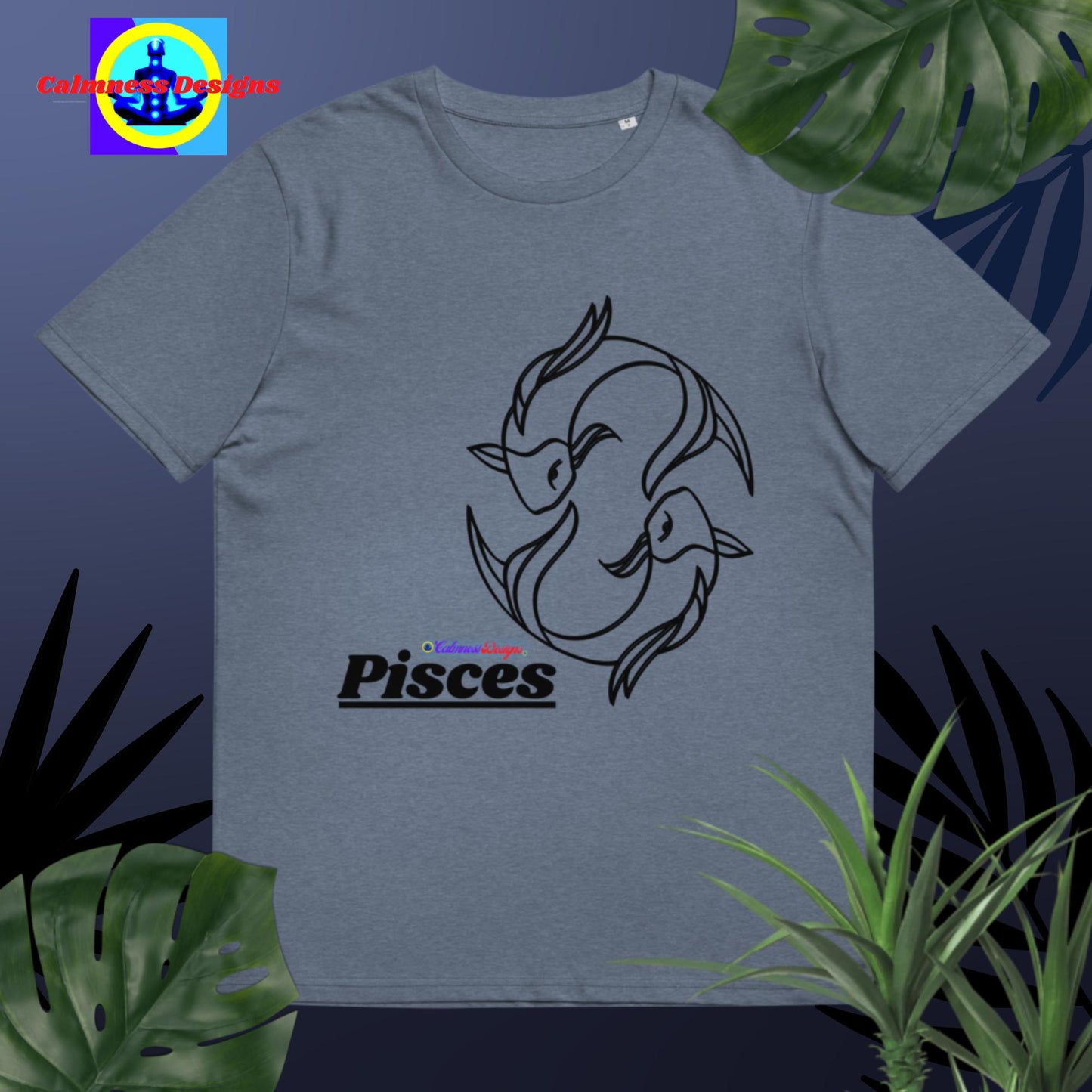 Pisces, Designer's Styles, Unisex organic cotton t-shirt
