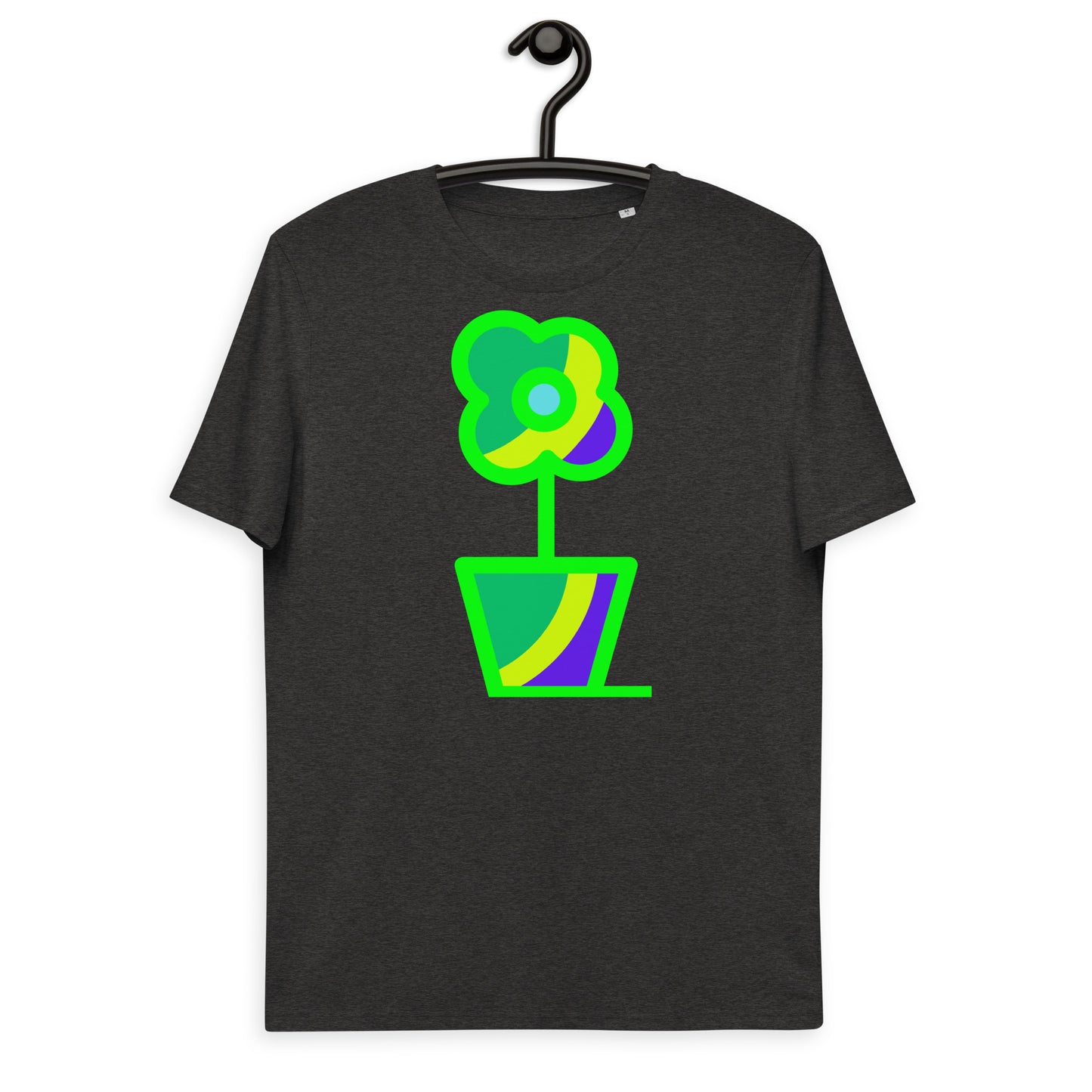 Flower's Nature in Pot, Unisex organic cotton t-shirt