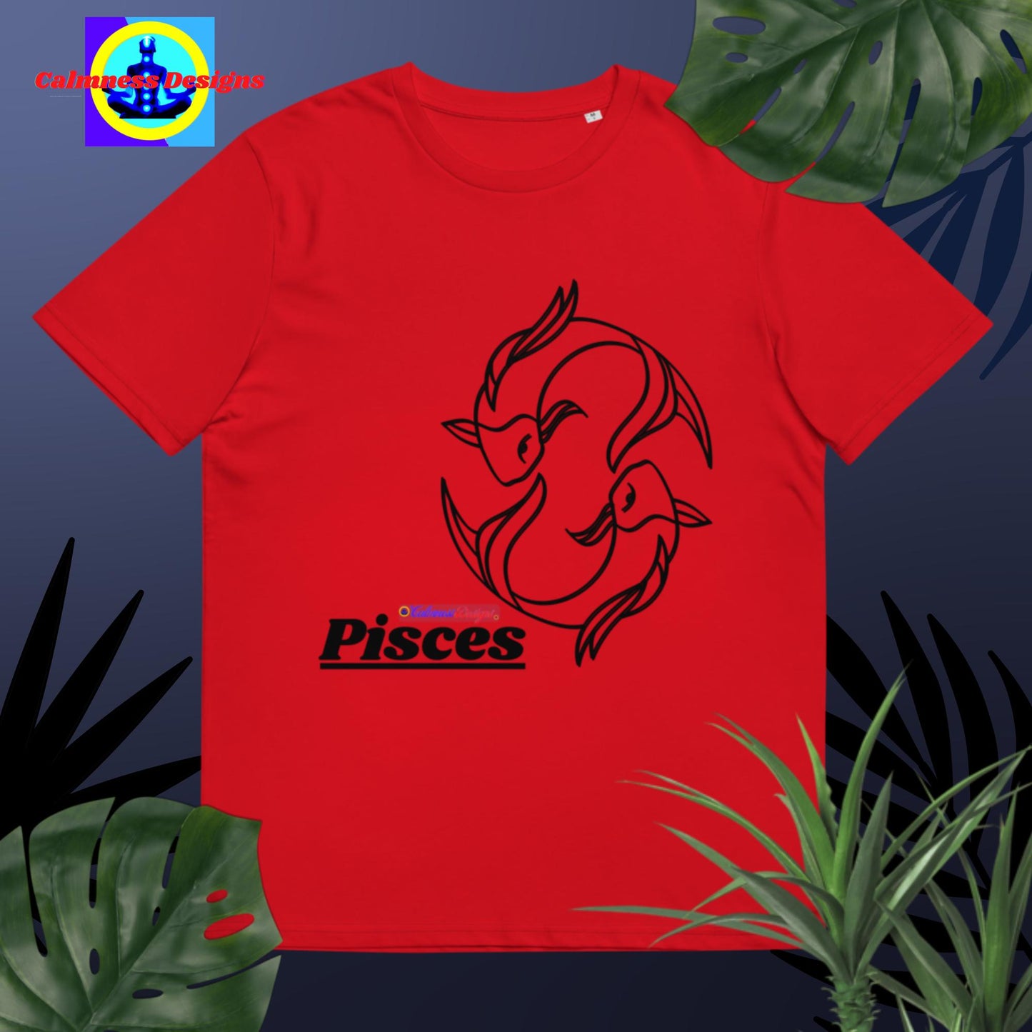 Pisces, Designer's Styles, Unisex organic cotton t-shirt
