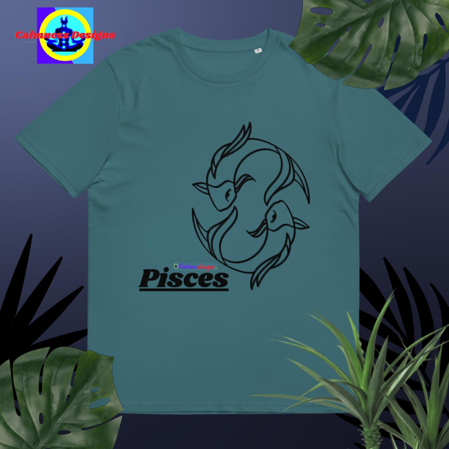 Pisces, Designer's Styles, Unisex organic cotton t-shirt