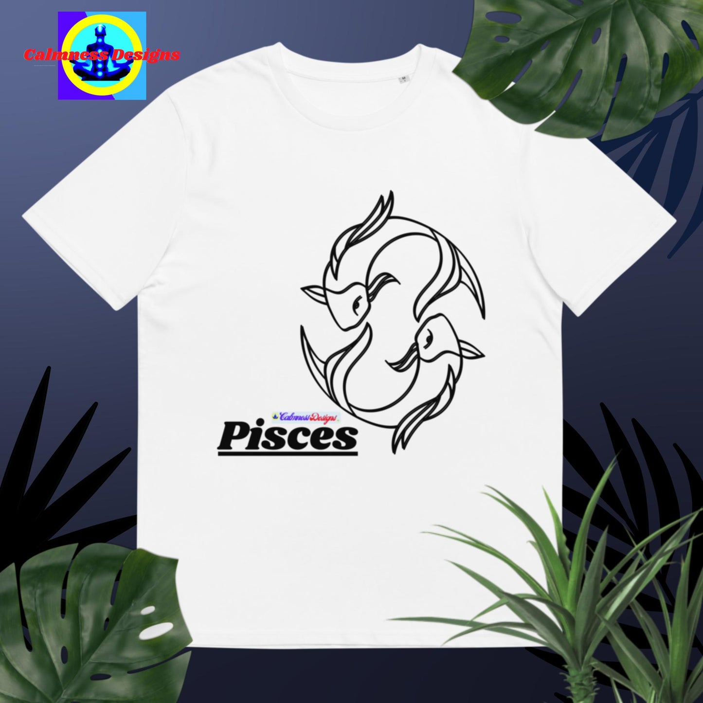 Pisces, Designer's Styles, Unisex organic cotton t-shirt