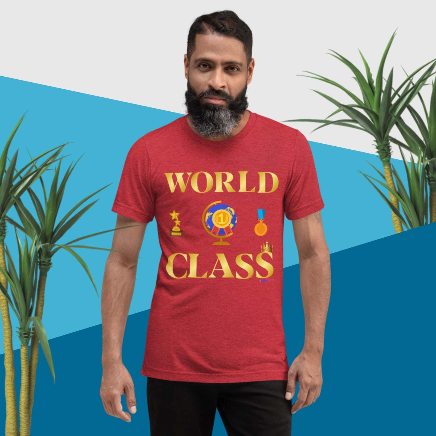 World Class, Golden, Crowns, Trophies, Number 1, Short sleeve t-shirt