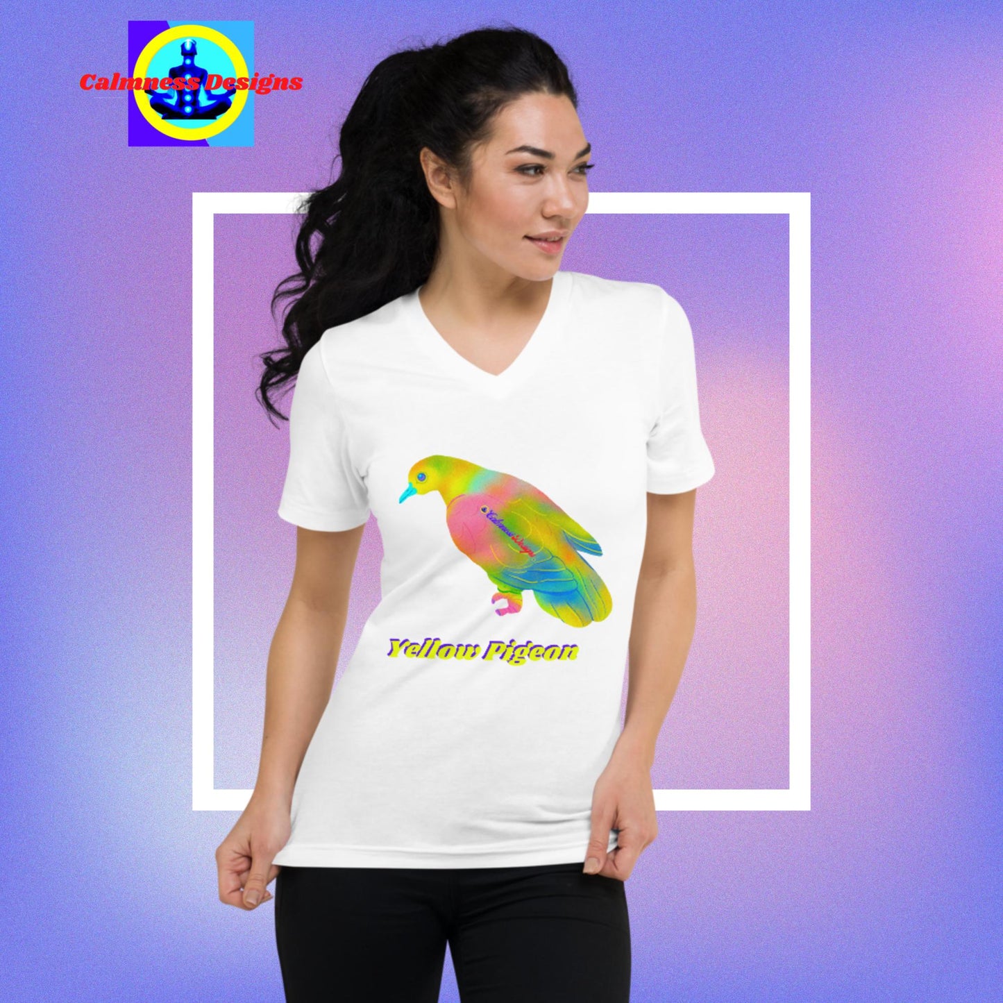 Unisex Short Sleeve V-Neck T-Shirt