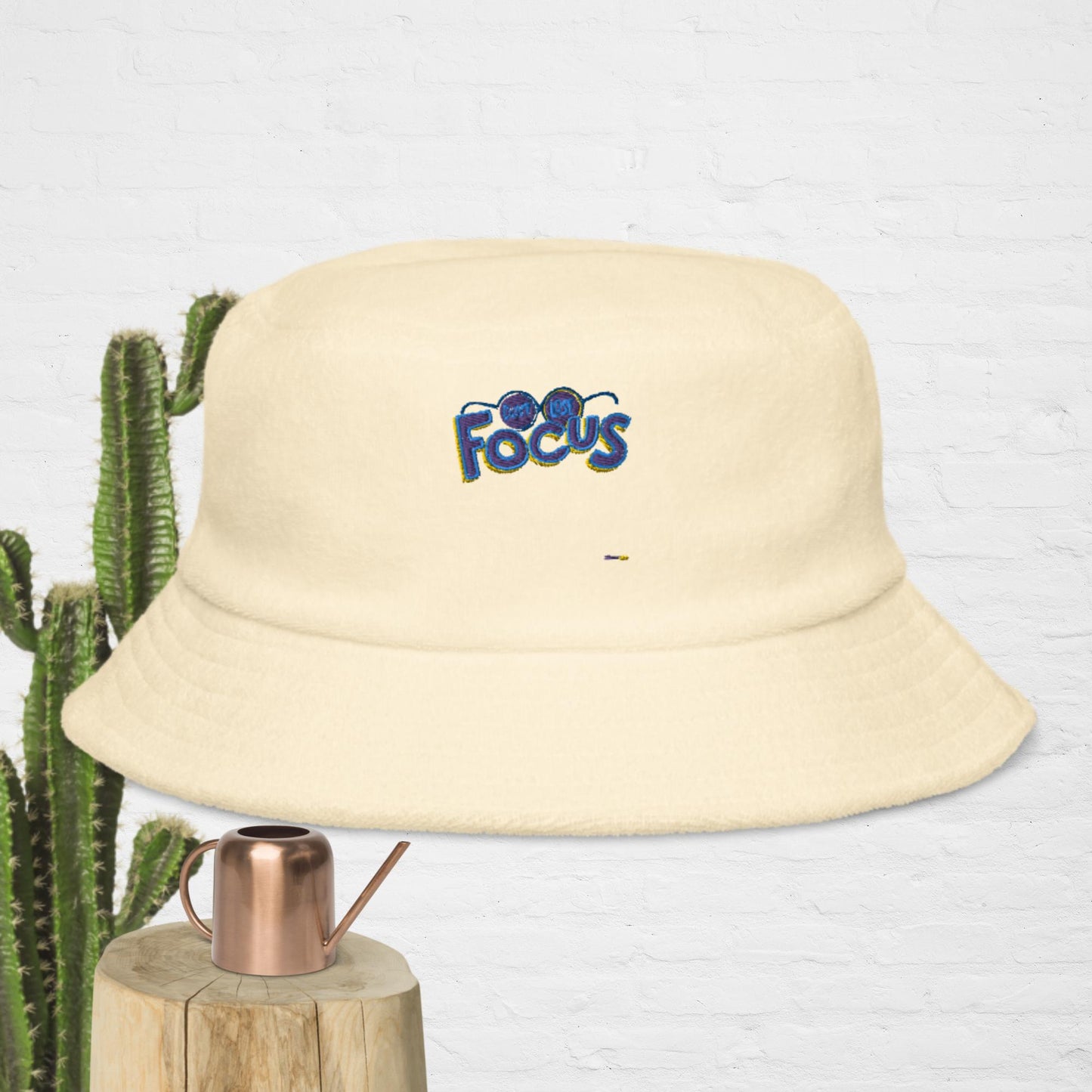 Don't Lose Focus, Unstructured terry cloth bucket hat