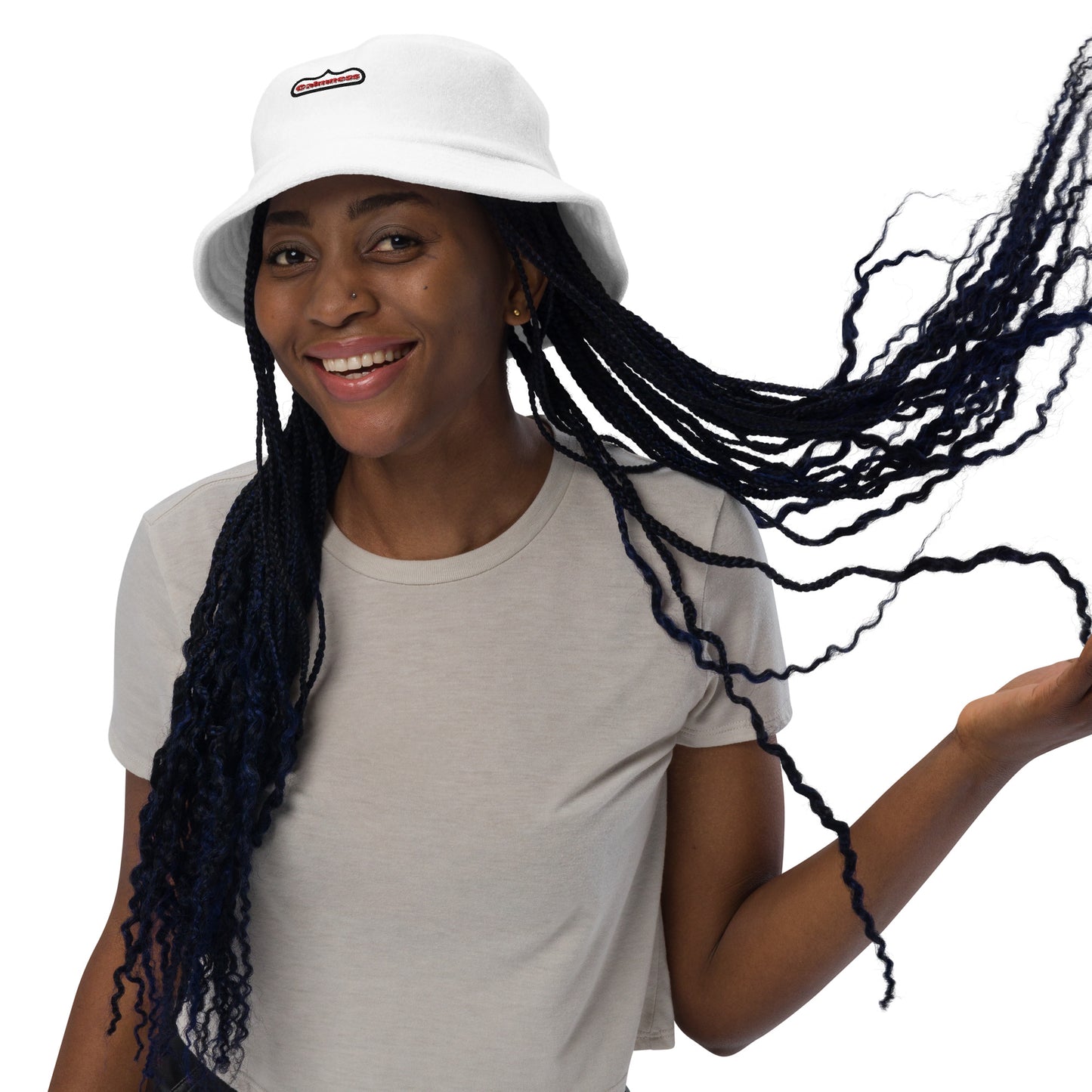 Calmness, Cover with brackets,, Unstructured terry cloth bucket hat