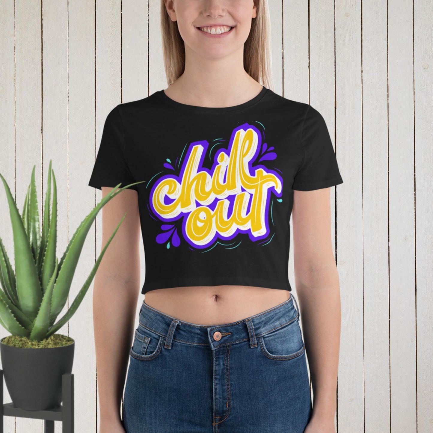 Chill Out, Women’s Crop Tee
