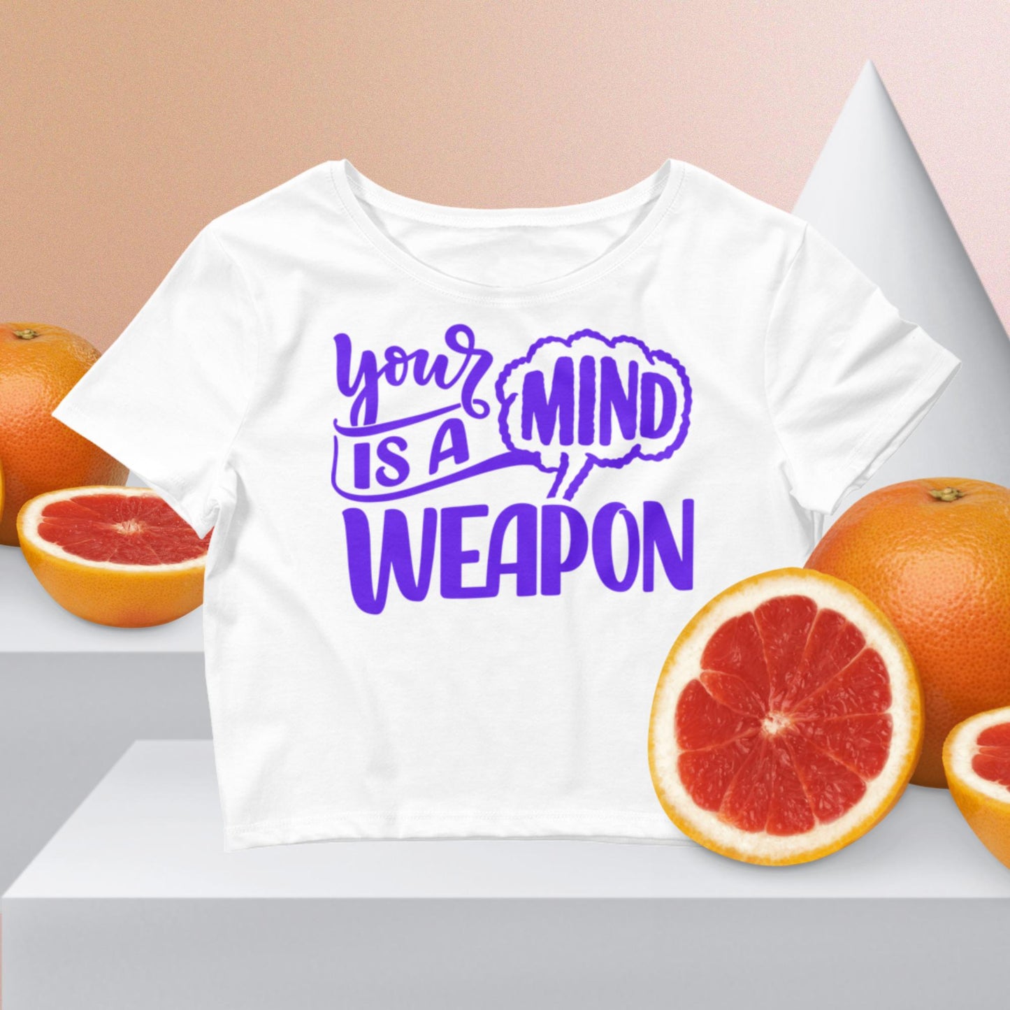 Your Mind Is A Weapon, Women’s Crop Tee