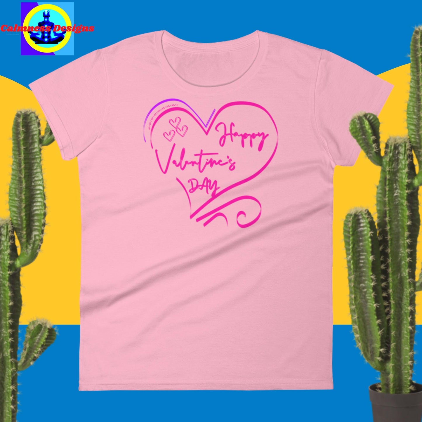 Happy Valentine's Day Hearts-Designs, Women's short sleeve t-shirt