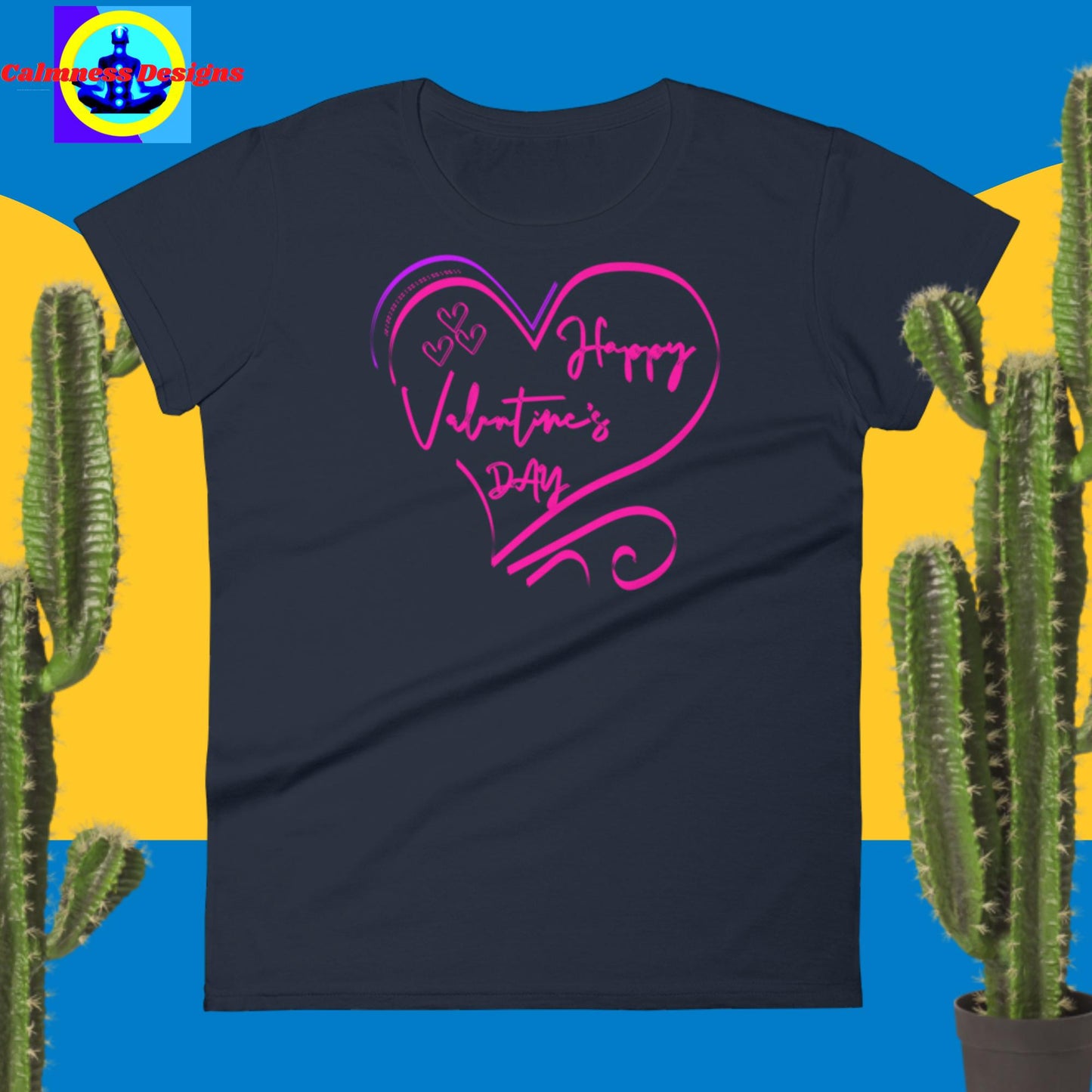 Happy Valentine's Day Hearts-Designs, Women's short sleeve t-shirt