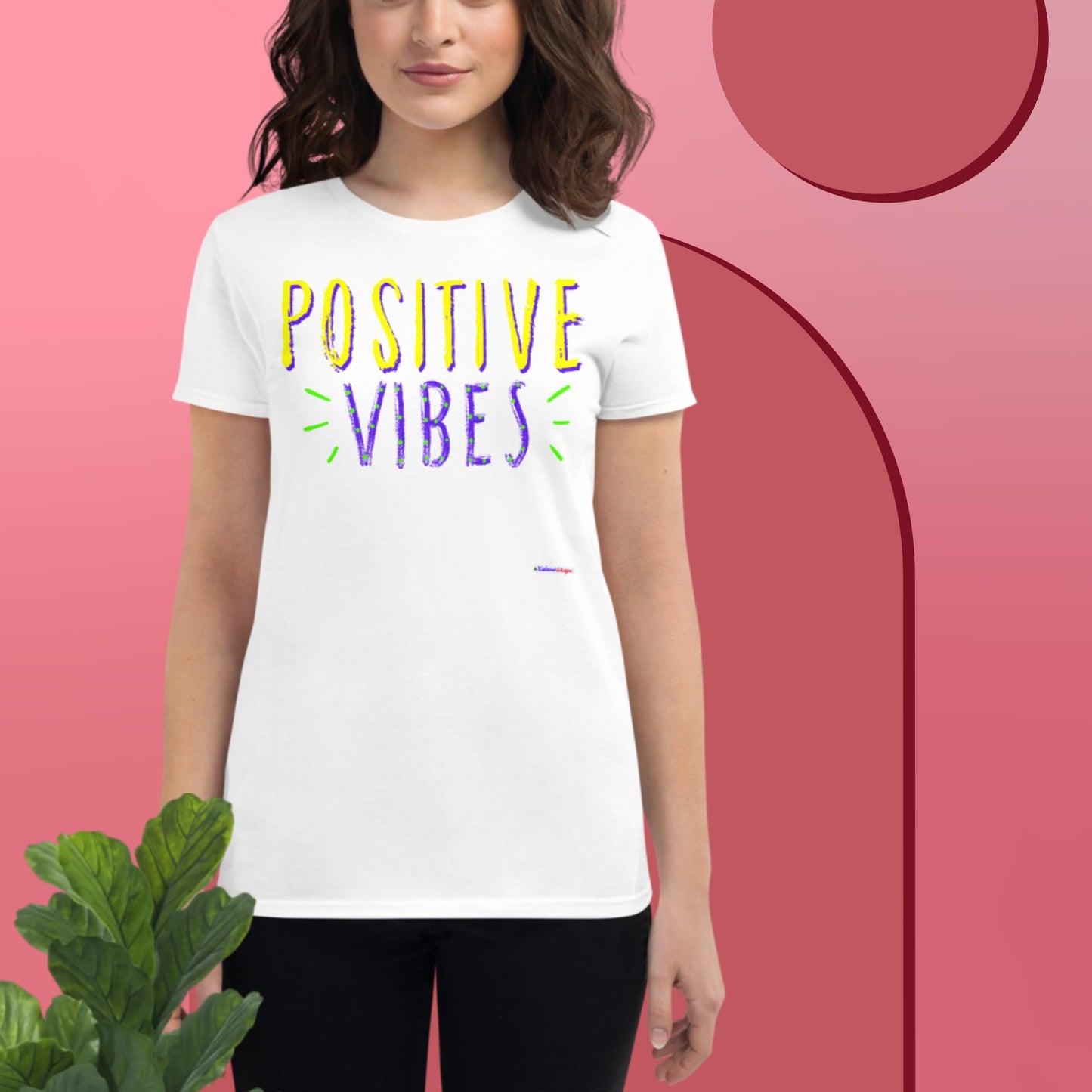 Positive Vibes, Women's short sleeve t-shirt