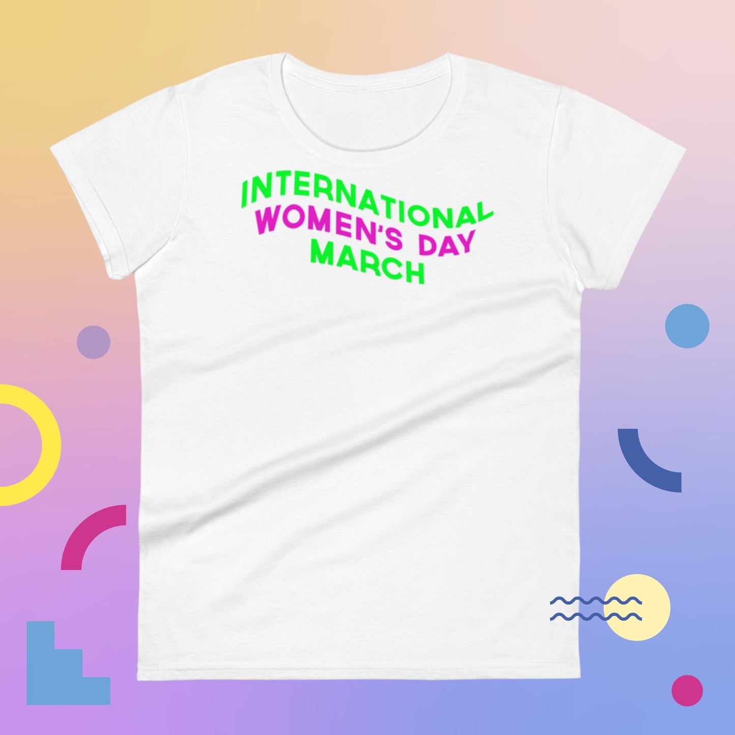 International women's day, MARCH, Women's short sleeve t-shirt
