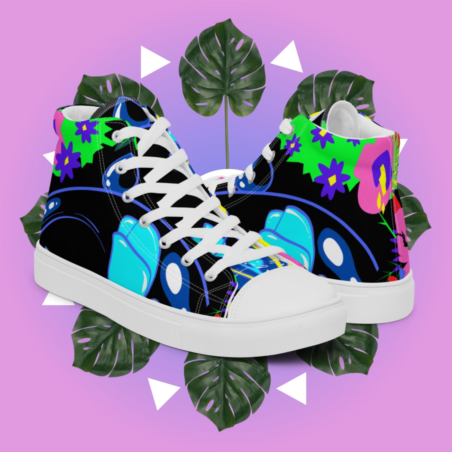 Bauble Terrarium, Authentic Designs, Women’s high top canvas shoes