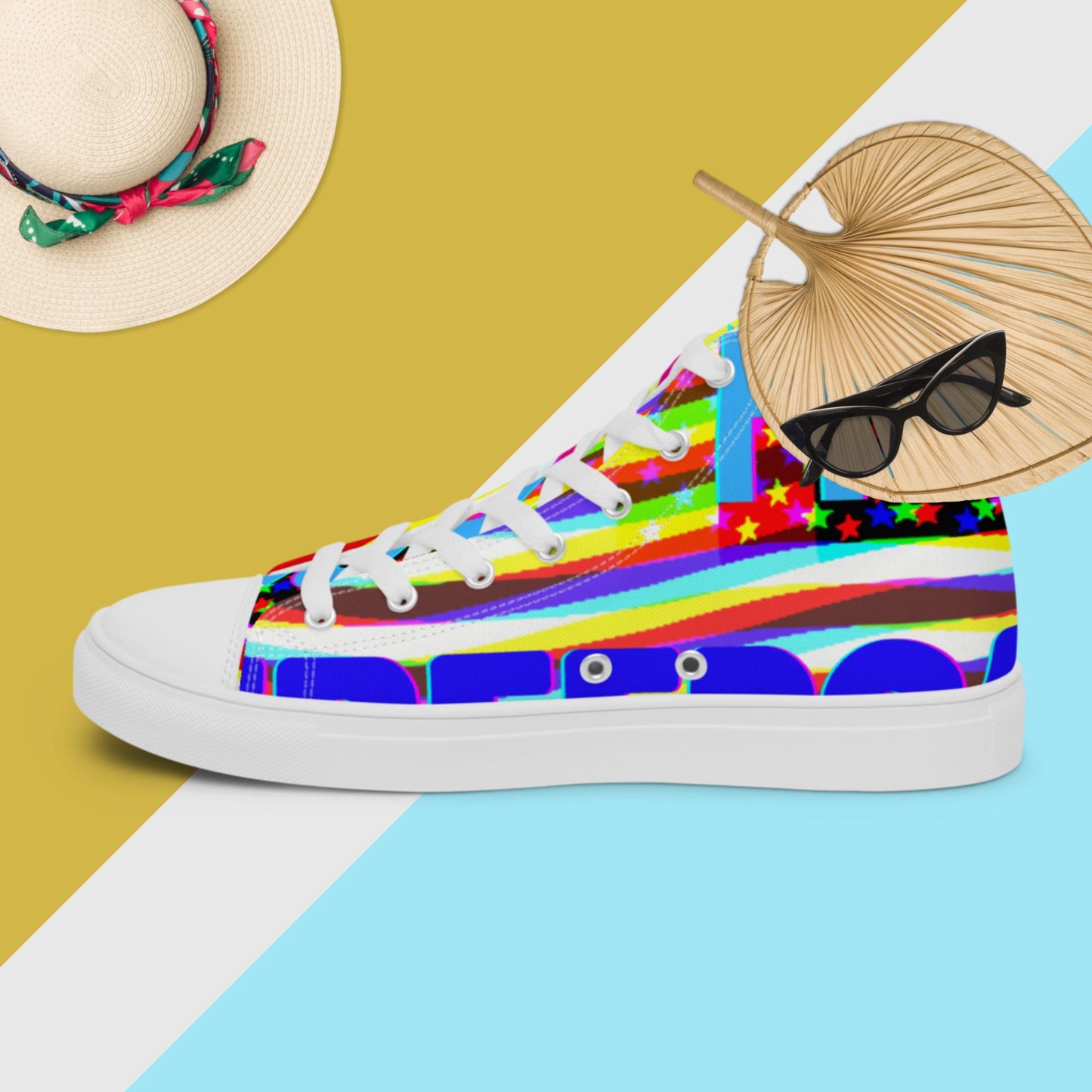 Born Free, Freedom, Women’s high top canvas shoes