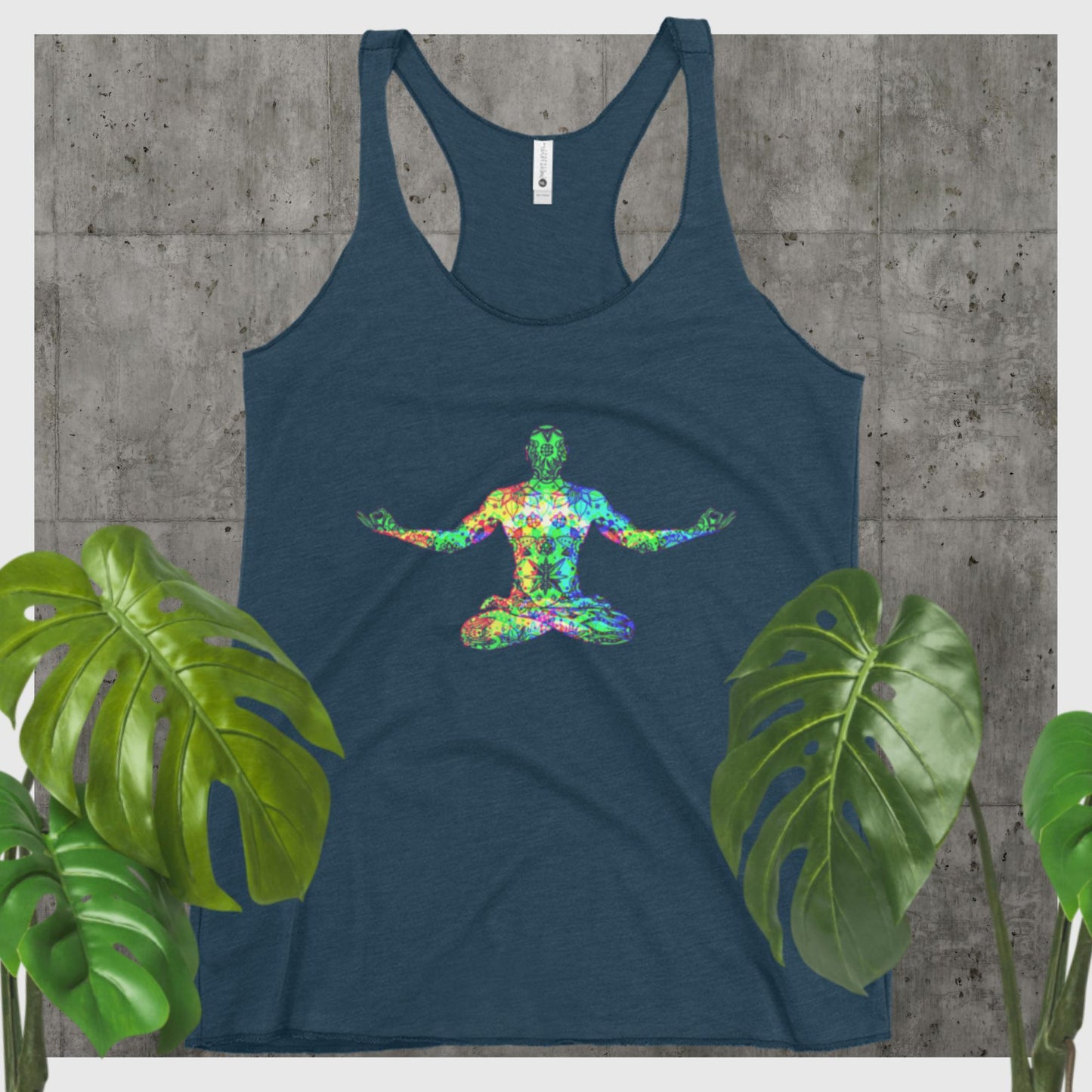 Lotus Meditation,, Women's Racerback Tank
