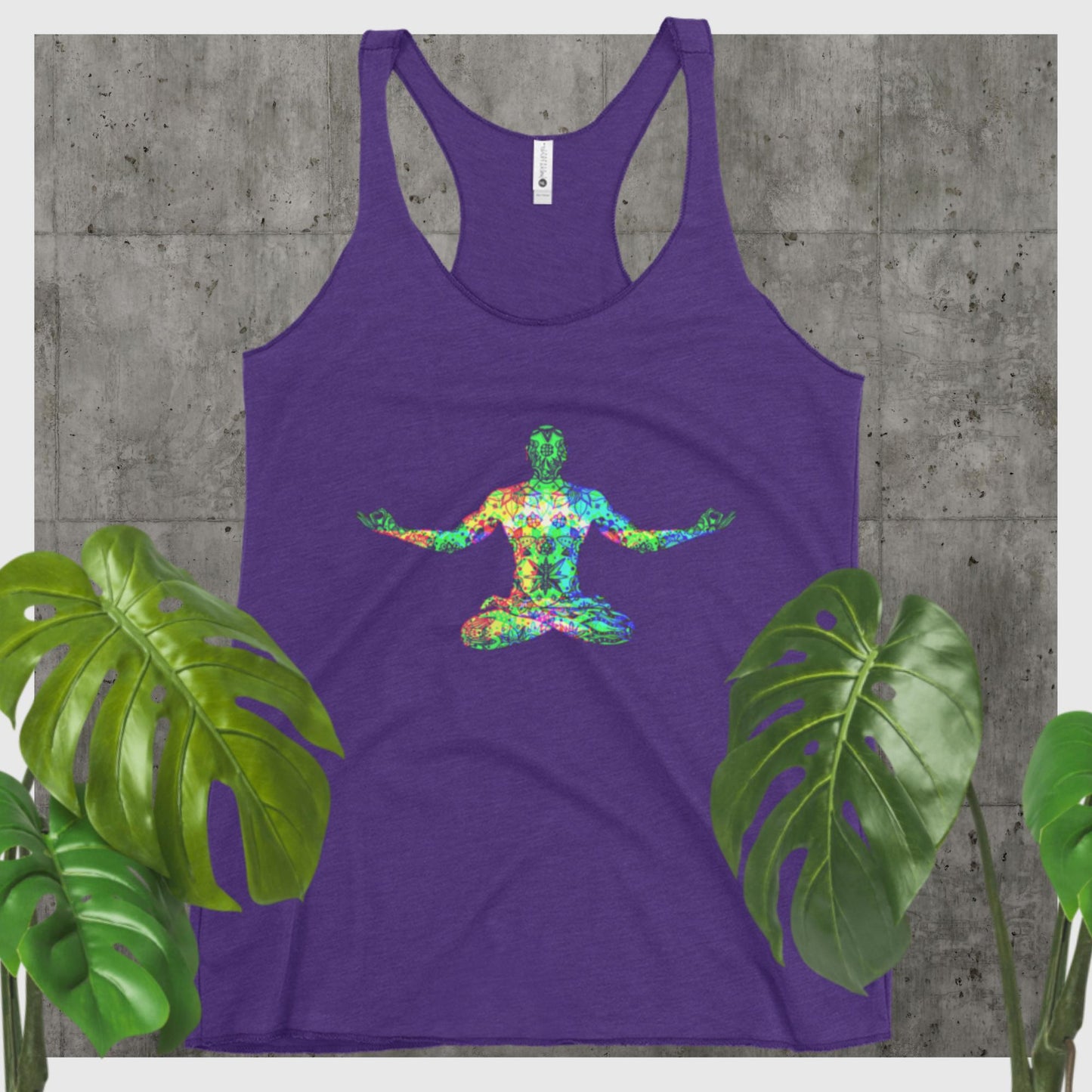 Lotus Meditation,, Women's Racerback Tank