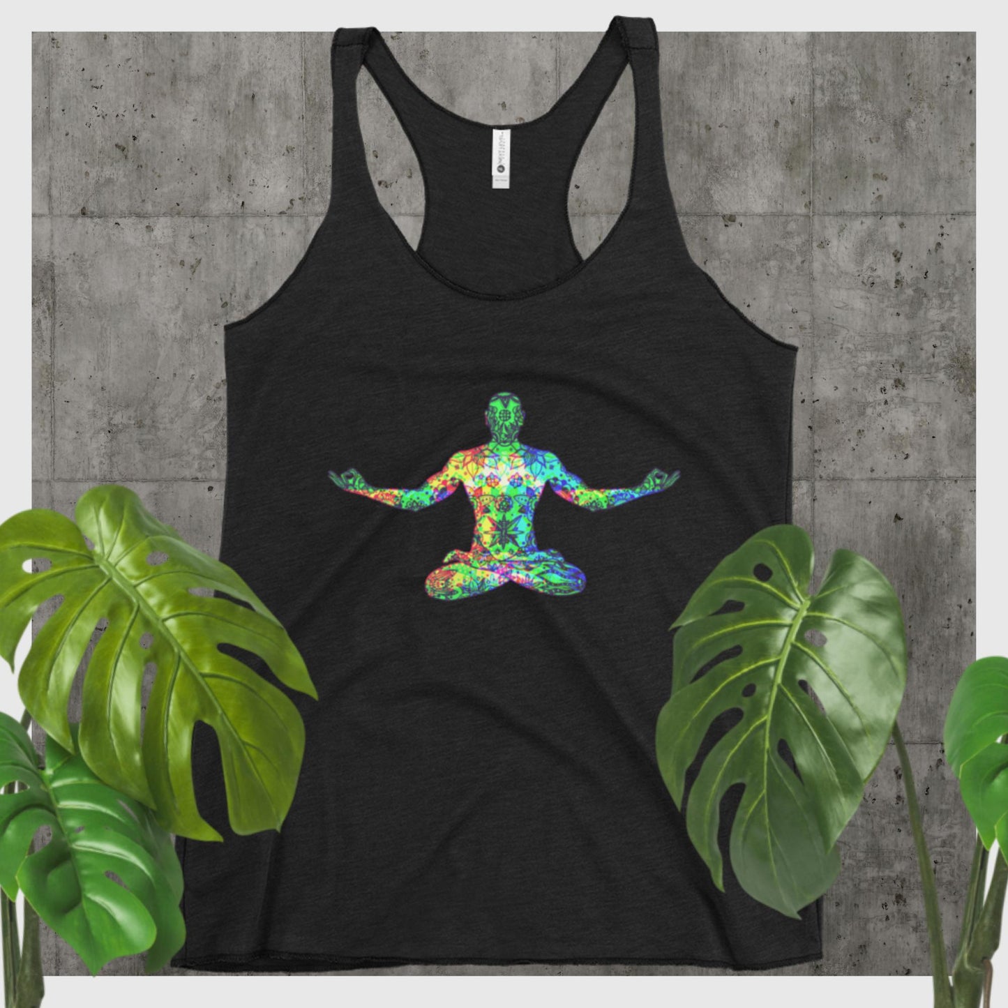 Lotus Meditation,, Women's Racerback Tank