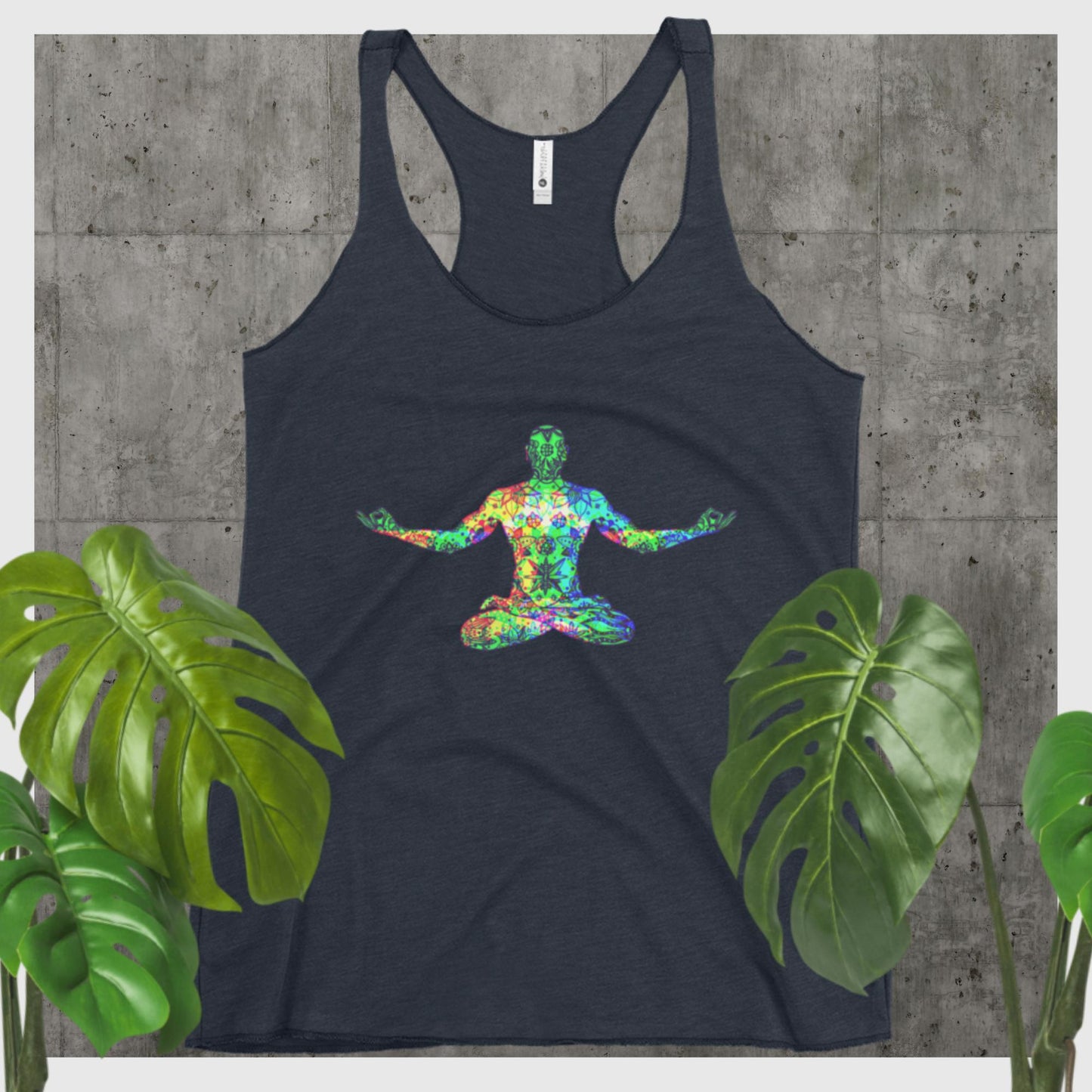 Lotus Meditation,, Women's Racerback Tank