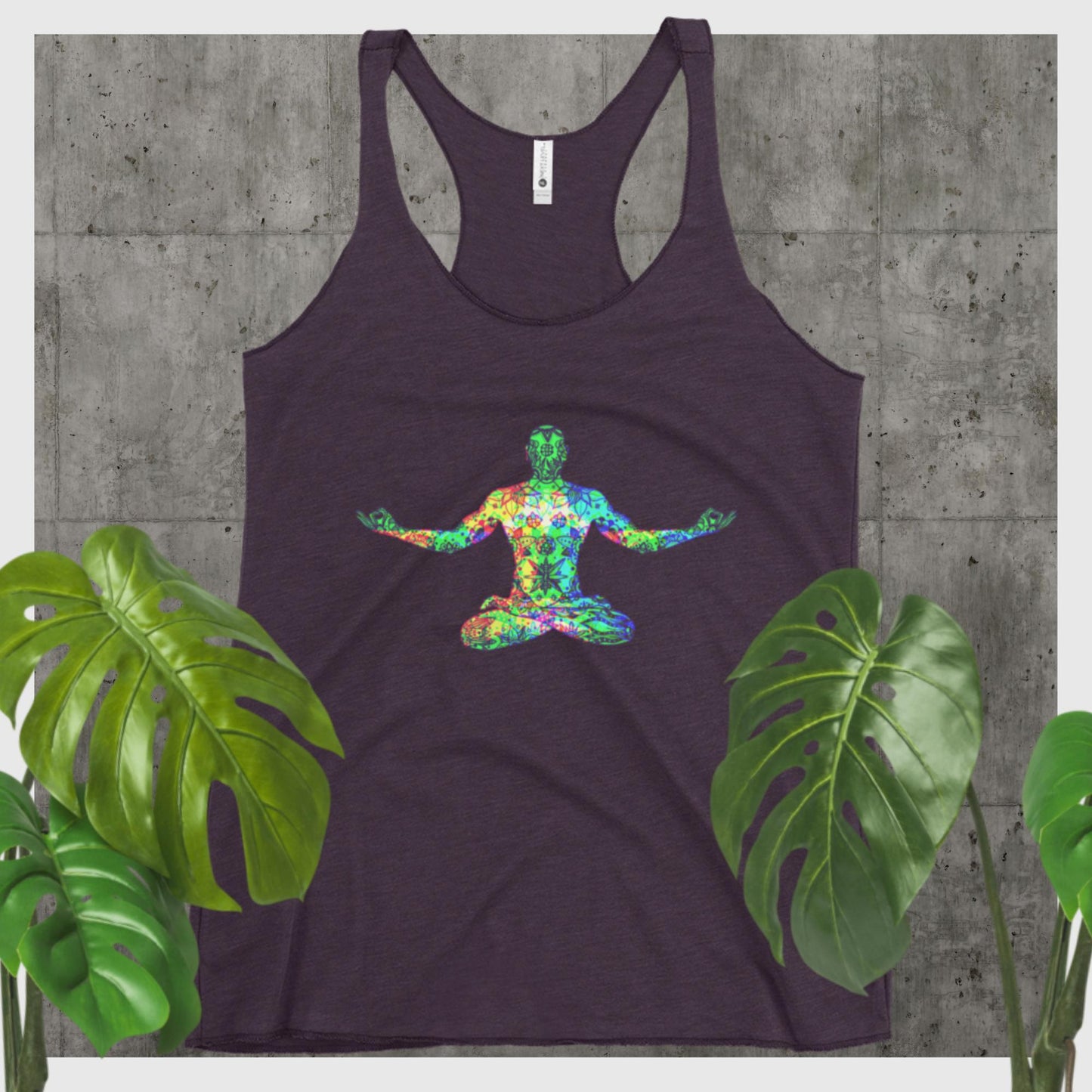 Lotus Meditation,, Women's Racerback Tank