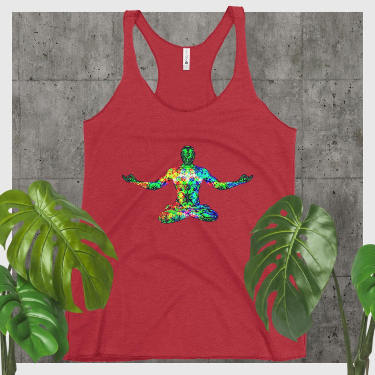 Lotus Meditation,, Women's Racerback Tank