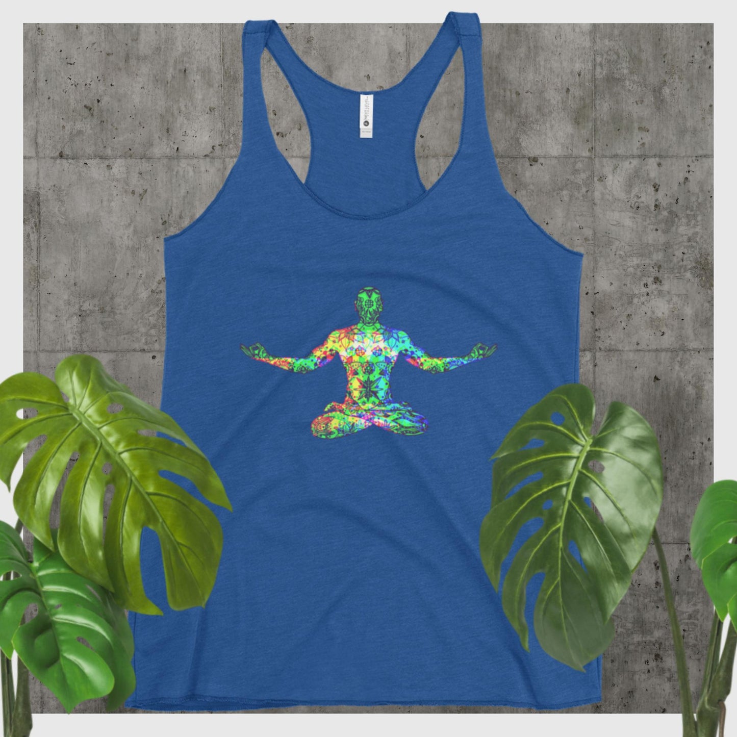 Lotus Meditation,, Women's Racerback Tank