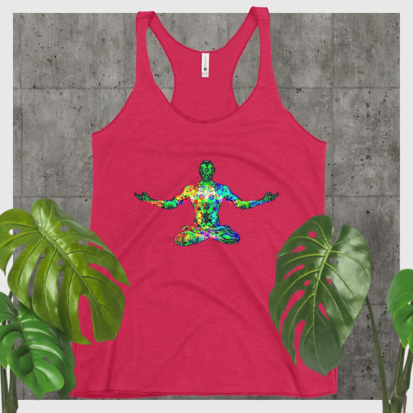 Lotus Meditation,, Women's Racerback Tank