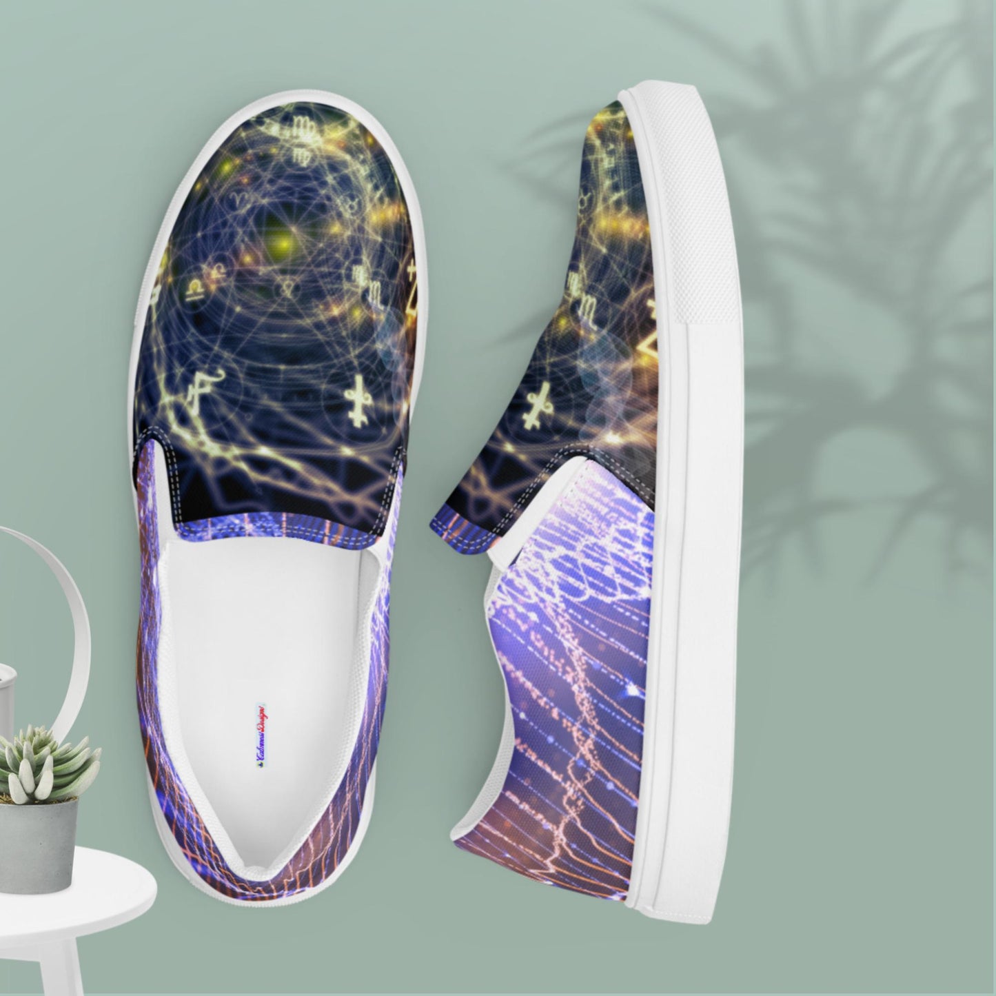 Network Communications, 3D Petal-lady, Women’s slip-on canvas shoes