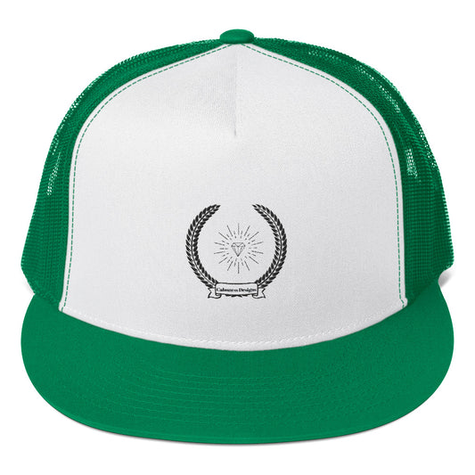 Diamond in Coats of Arms, Calmness Designs,   Trucker Cap