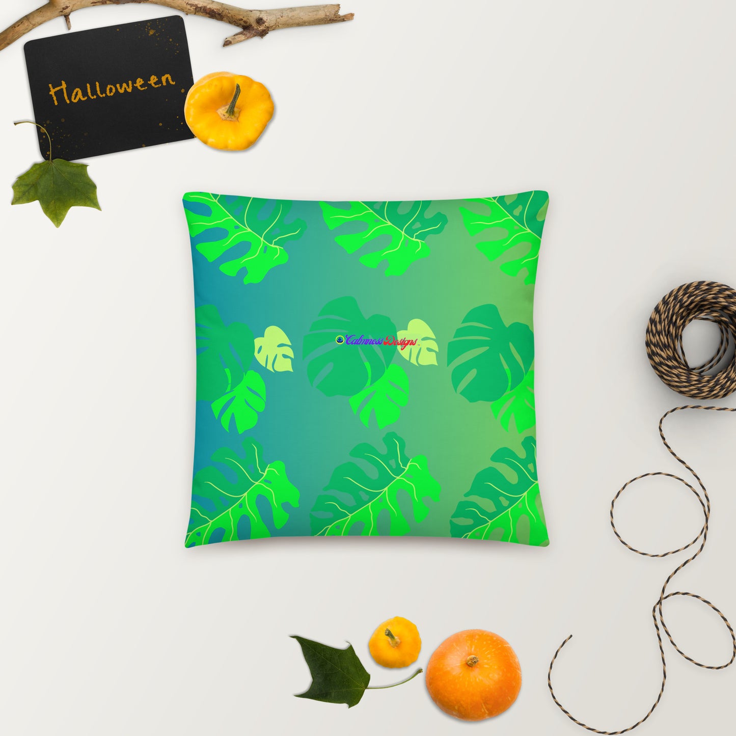 Monsterat Leaves Kombi nation,  CALMNESS DESIGNS,  Creative Designer's, Basic Pillow