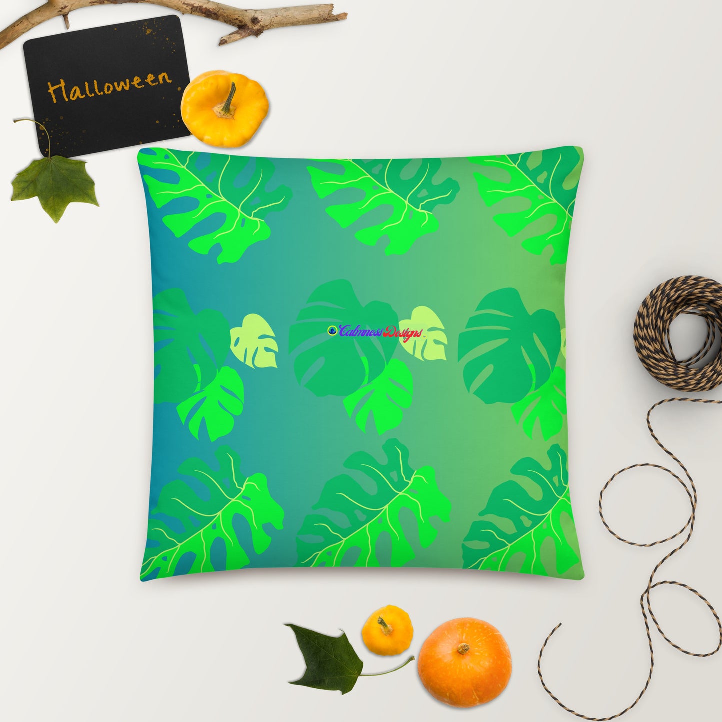 Monsterat Leaves Kombi nation,  CALMNESS DESIGNS,  Creative Designer's, Basic Pillow