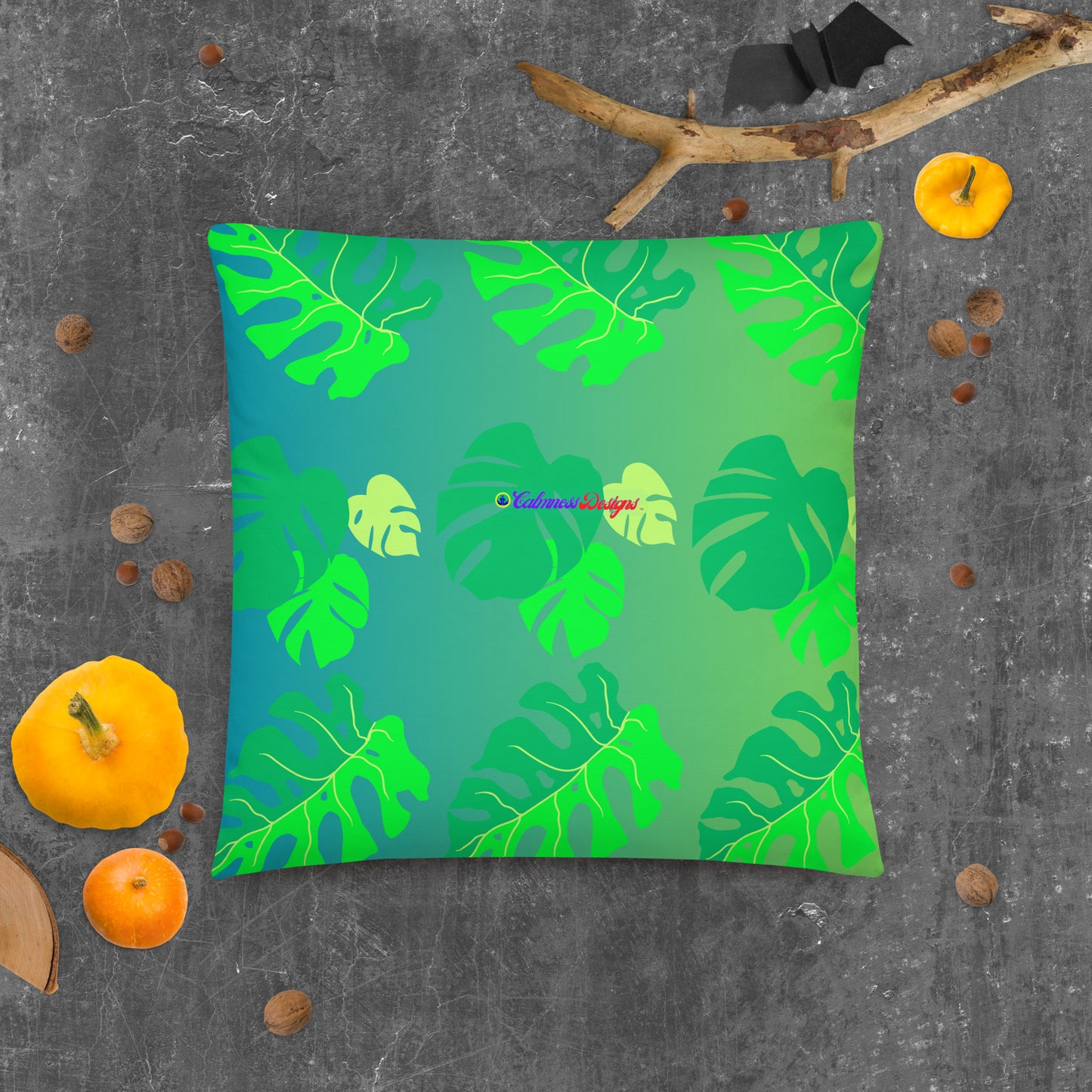 Monsterat Leaves Kombi nation,  CALMNESS DESIGNS,  Creative Designer's, Basic Pillow