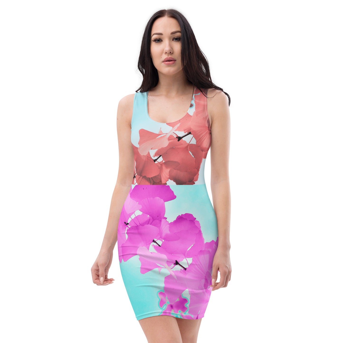 Ginkgo Tree Leaves, Calmness Designs,   Bodycon dress