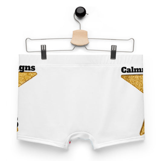 Golden Christmas Stars, Calmness Designs,   Boxer Briefs