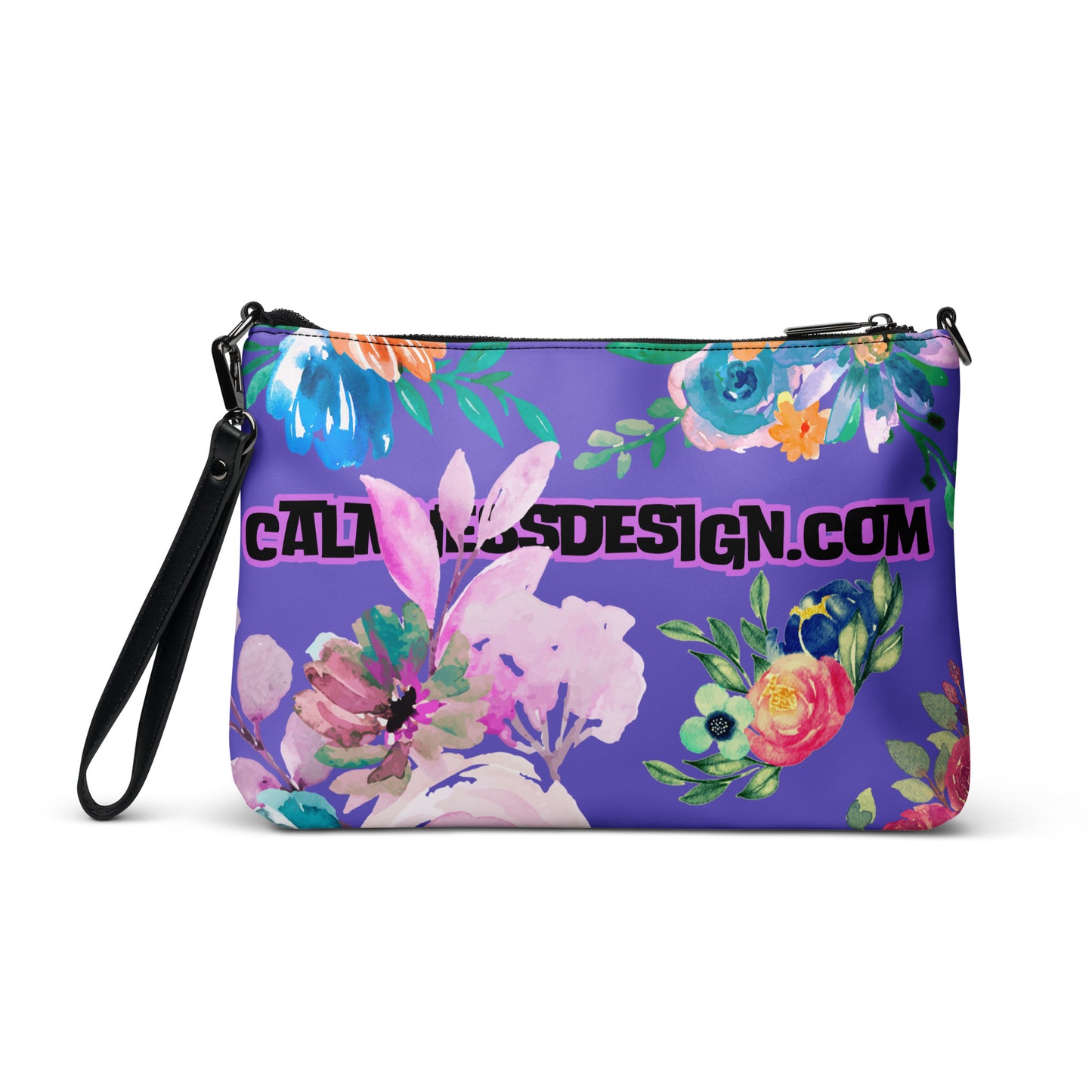 Wreaths Watercolor Flower Cutout, Calmness Designs, Calmnessdesign.COM, Crossbody bag