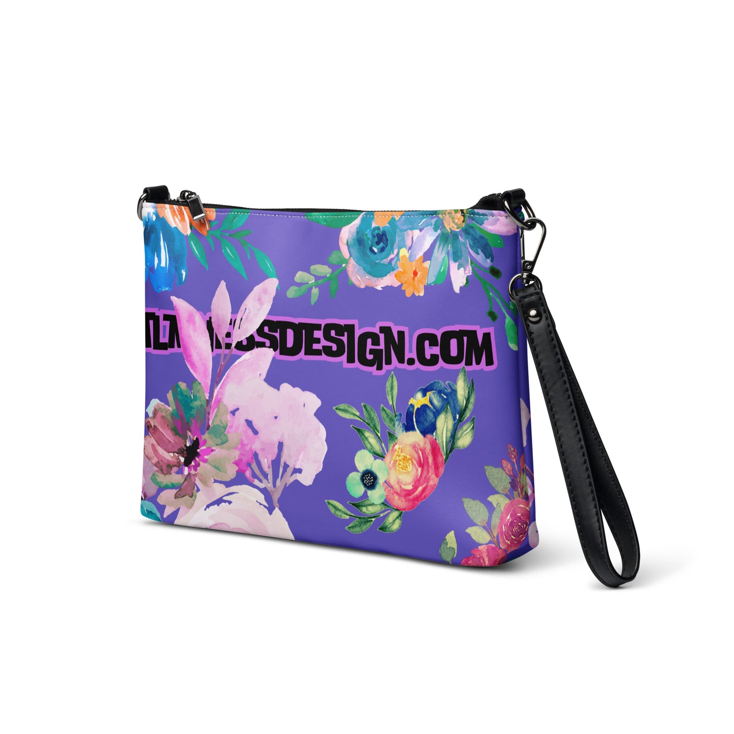 Wreaths Watercolor Flower Cutout, Calmness Designs, Calmnessdesign.COM, Crossbody bag