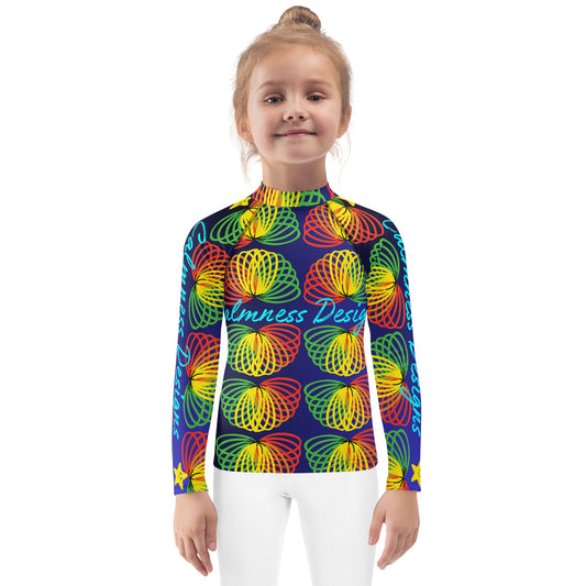 COLORFUL Organic Children's Toy, STARS, CALMNESS DESIGNS,  Creative Designer's,  Kids Rash Guard